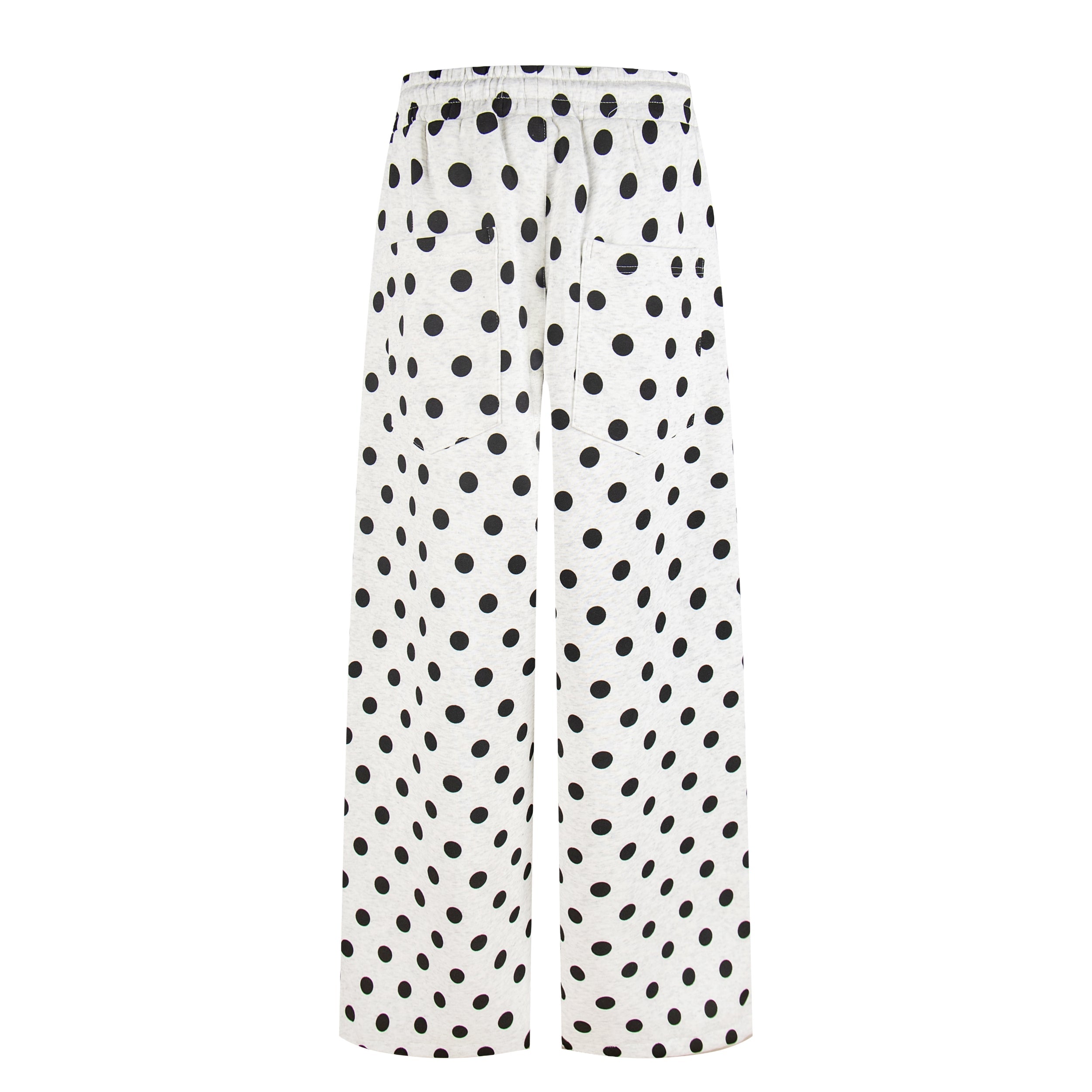 Battle Kid Polka Dot Wide-Leg Cargo Pants with Charms