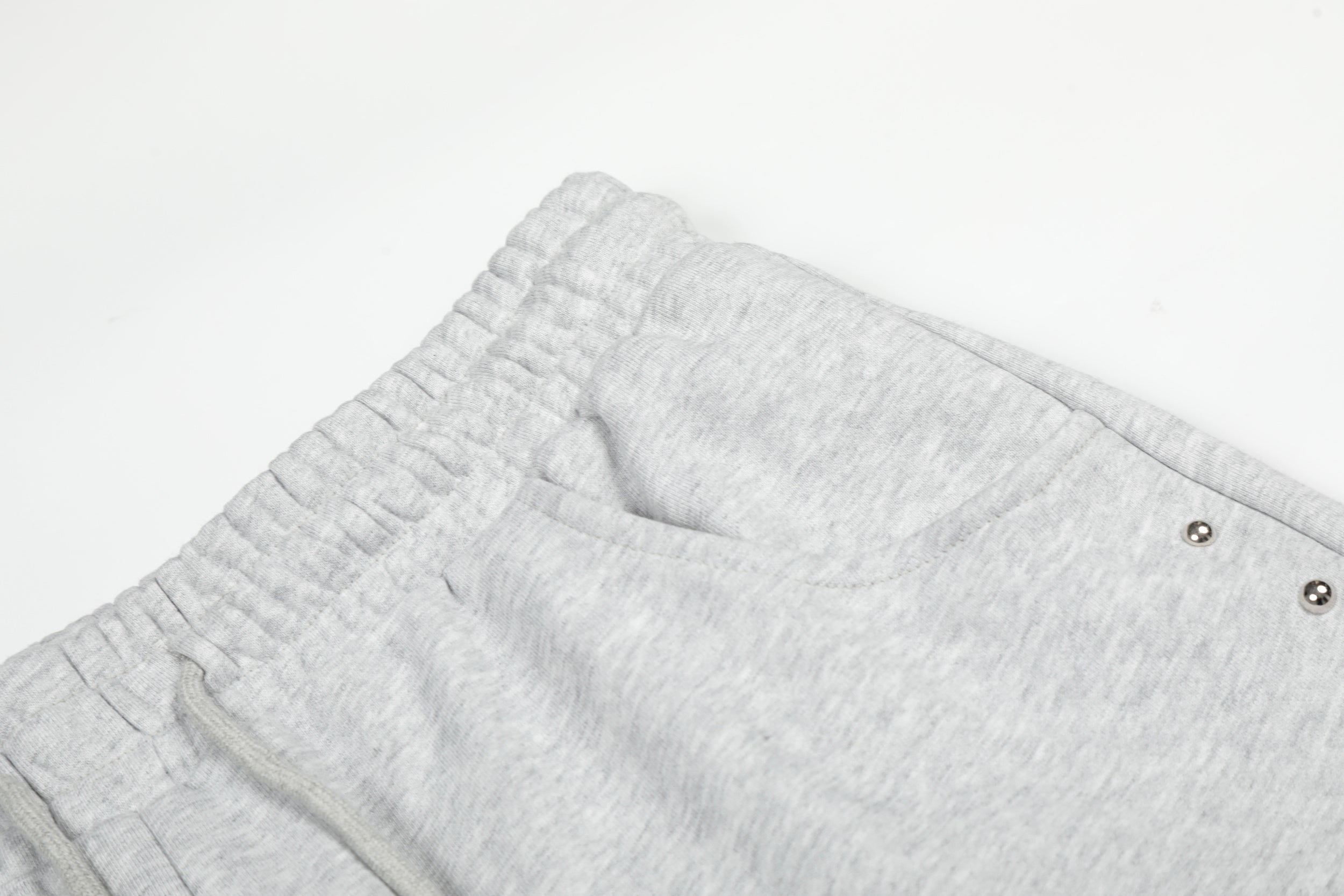Gothic Line Graphic Wide-Leg Sweatpants with Side Rivets