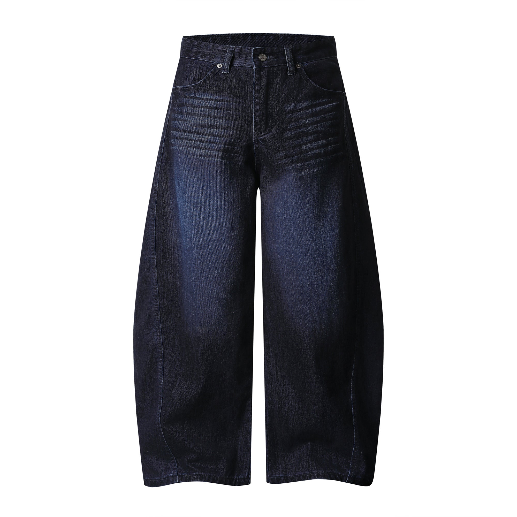 Omirad Faded Indigo Wide-Leg Denim Pants | SEAKOFF