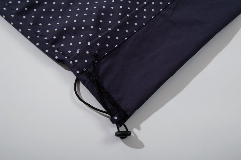 Polka Dot Wide-Leg Track Pants | Sporty Streetwear