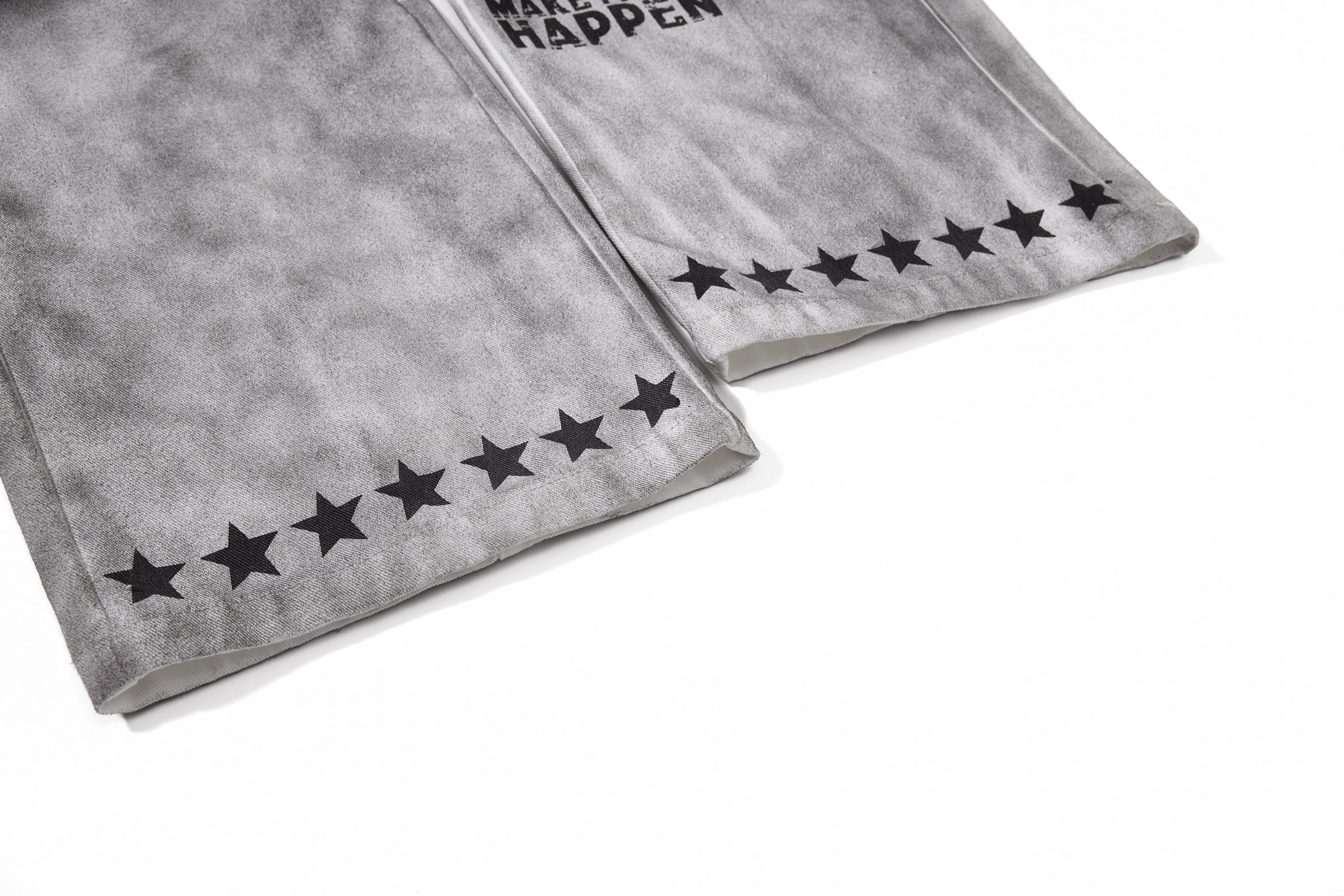Omirad Graphic Washed Wide-Leg Pants | Streetwear Denim