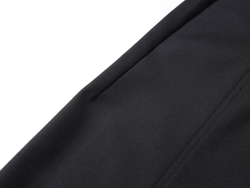 Multi-Button Barrel Wide-Leg Trousers | Sculpted Silhouette