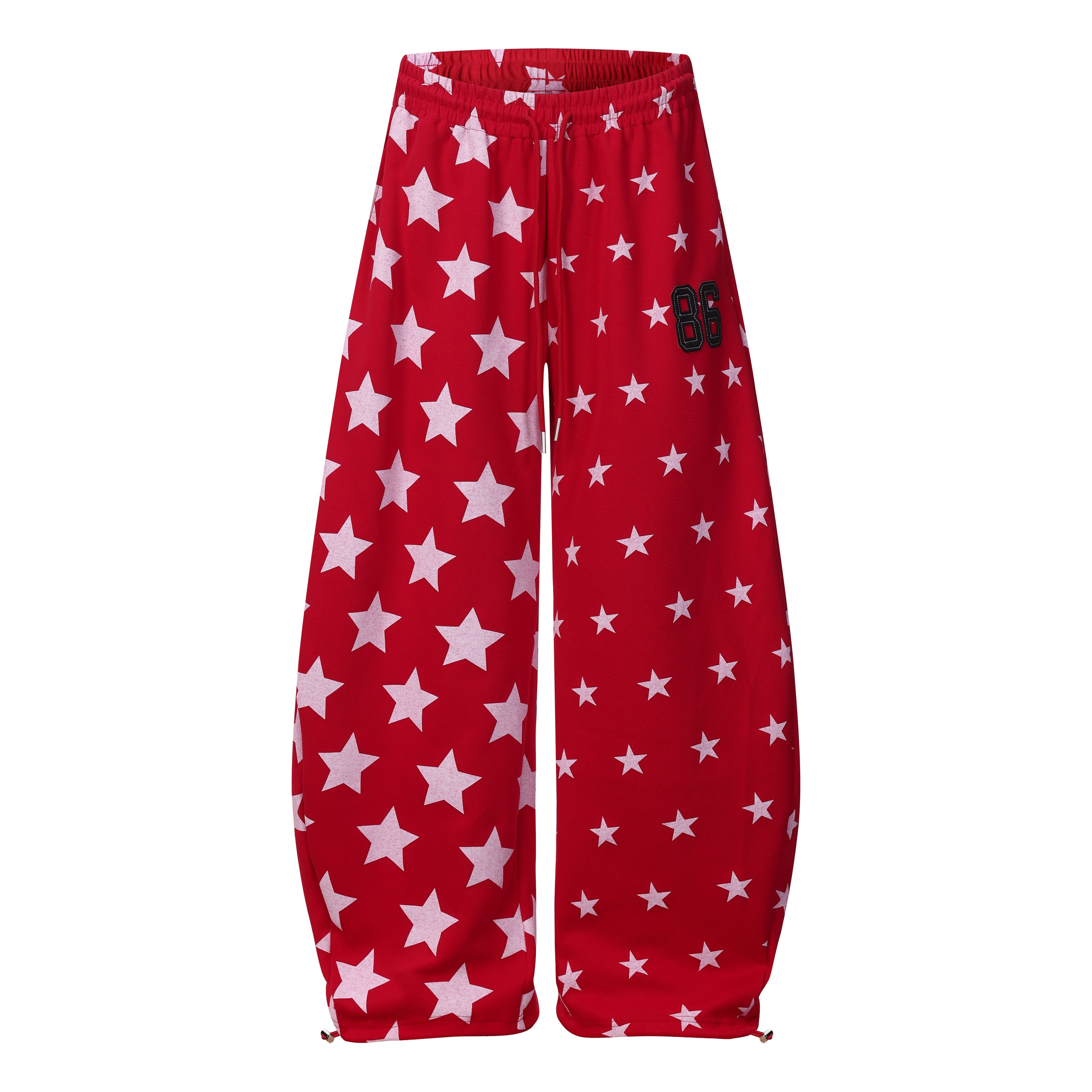 Starfield Wide-Leg Sweatpants | All-Over Star Print Streetwear