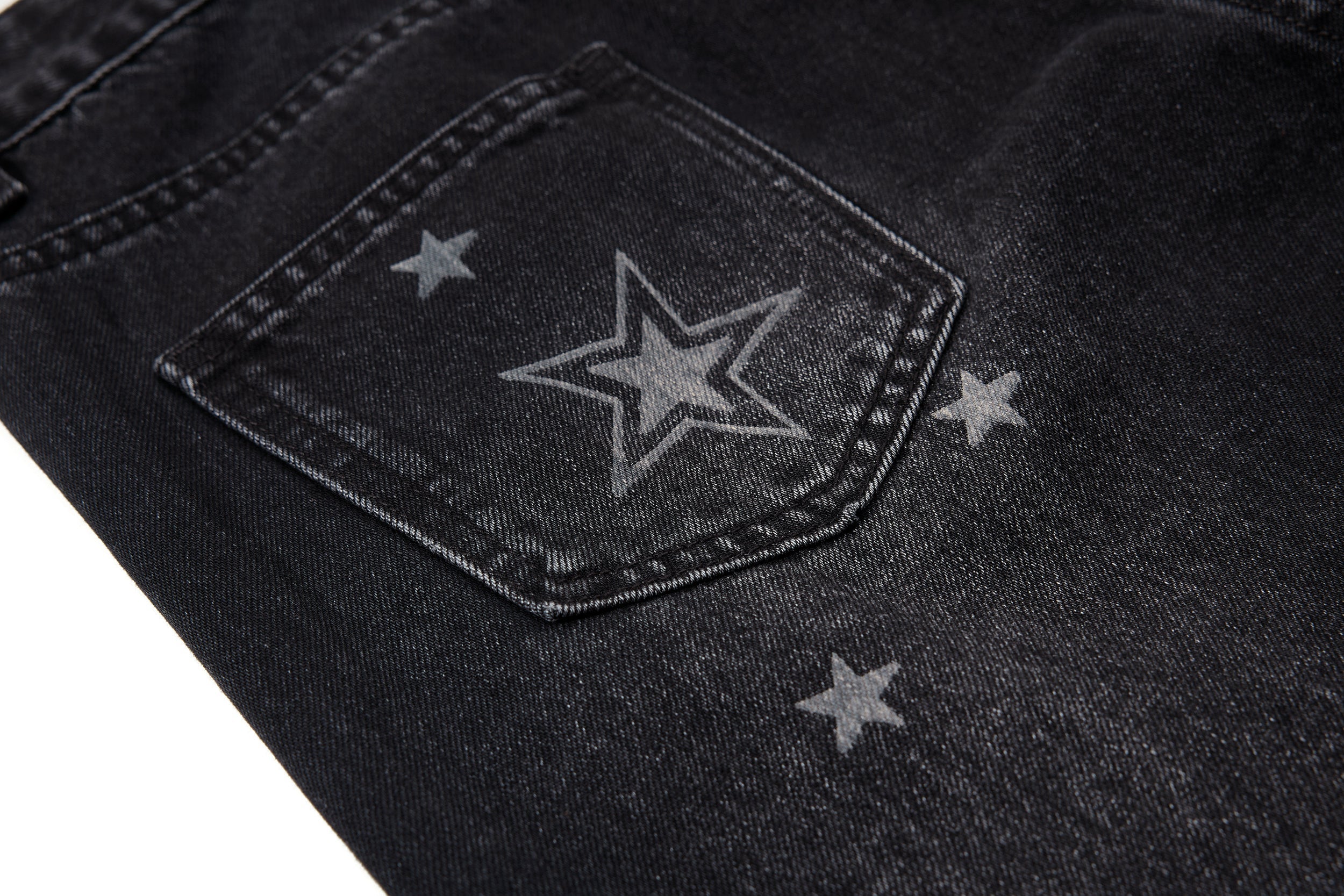 Omirad Star Washed Barrel Jeans | Wide Leg Streetwear Denim
