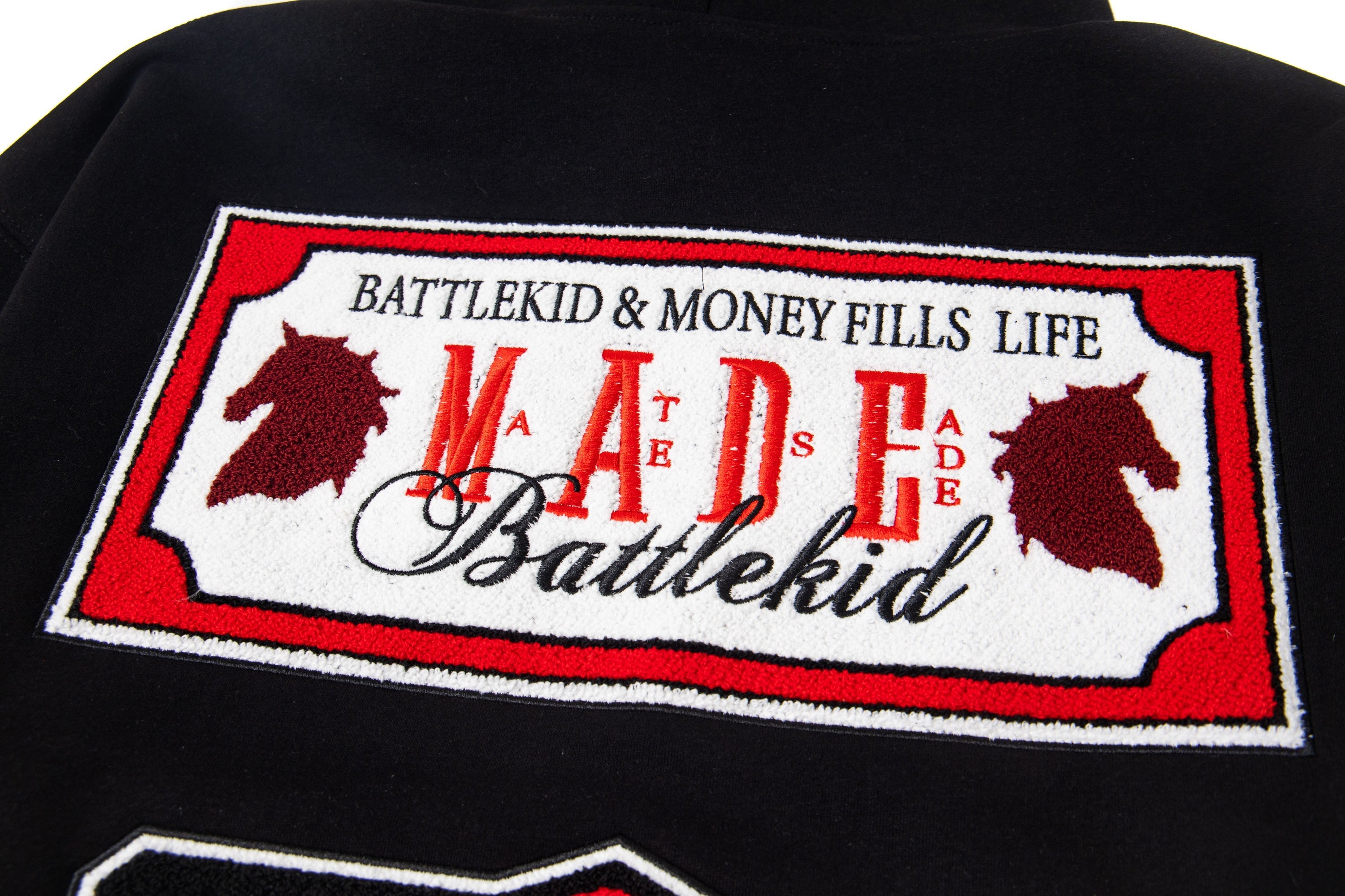 Battlekid MADE Embroidered Badge Logo Hoodie | Streetwear