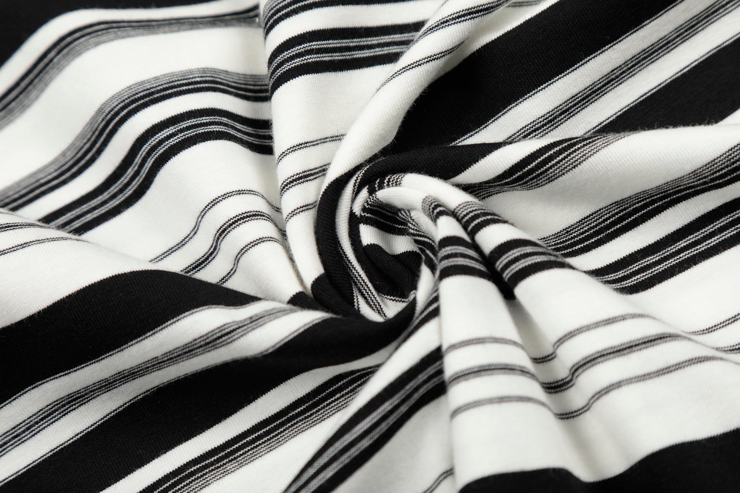 Omirad Striped Long Sleeve Crewneck Tee | 100% Cotton