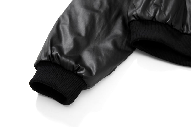 Omirad Dual-Zip PU Bomber Jacket | Moto Street Style