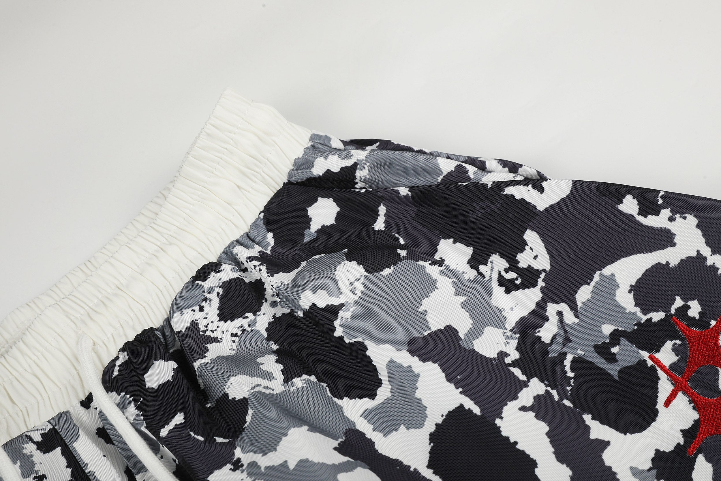 Abstract Camo Wide-Leg Sweatpants | Oversized Streetwear