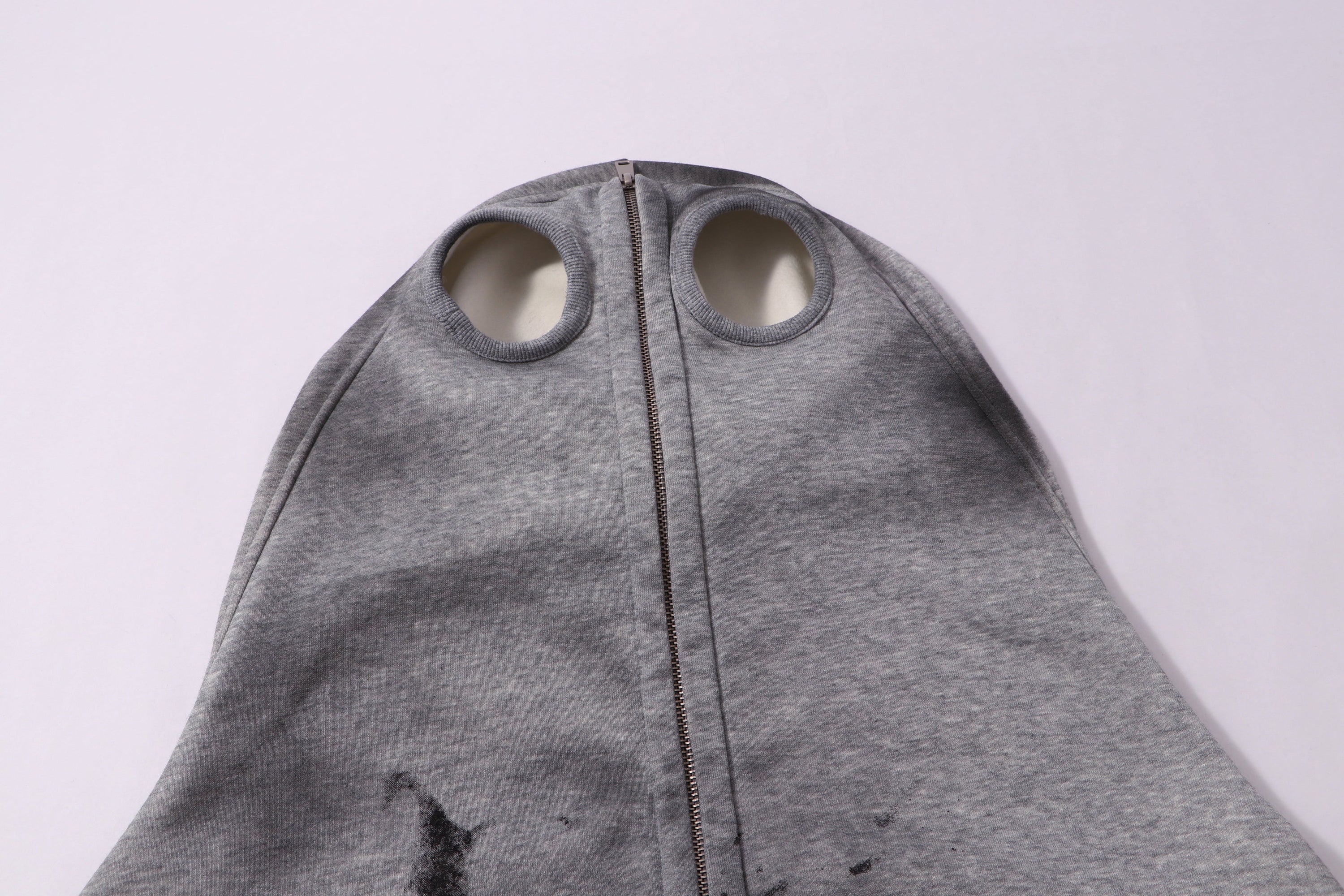 Omirad Full-Zip Masked Hoodie | Gothic Streetwear with Glove Cuffs
