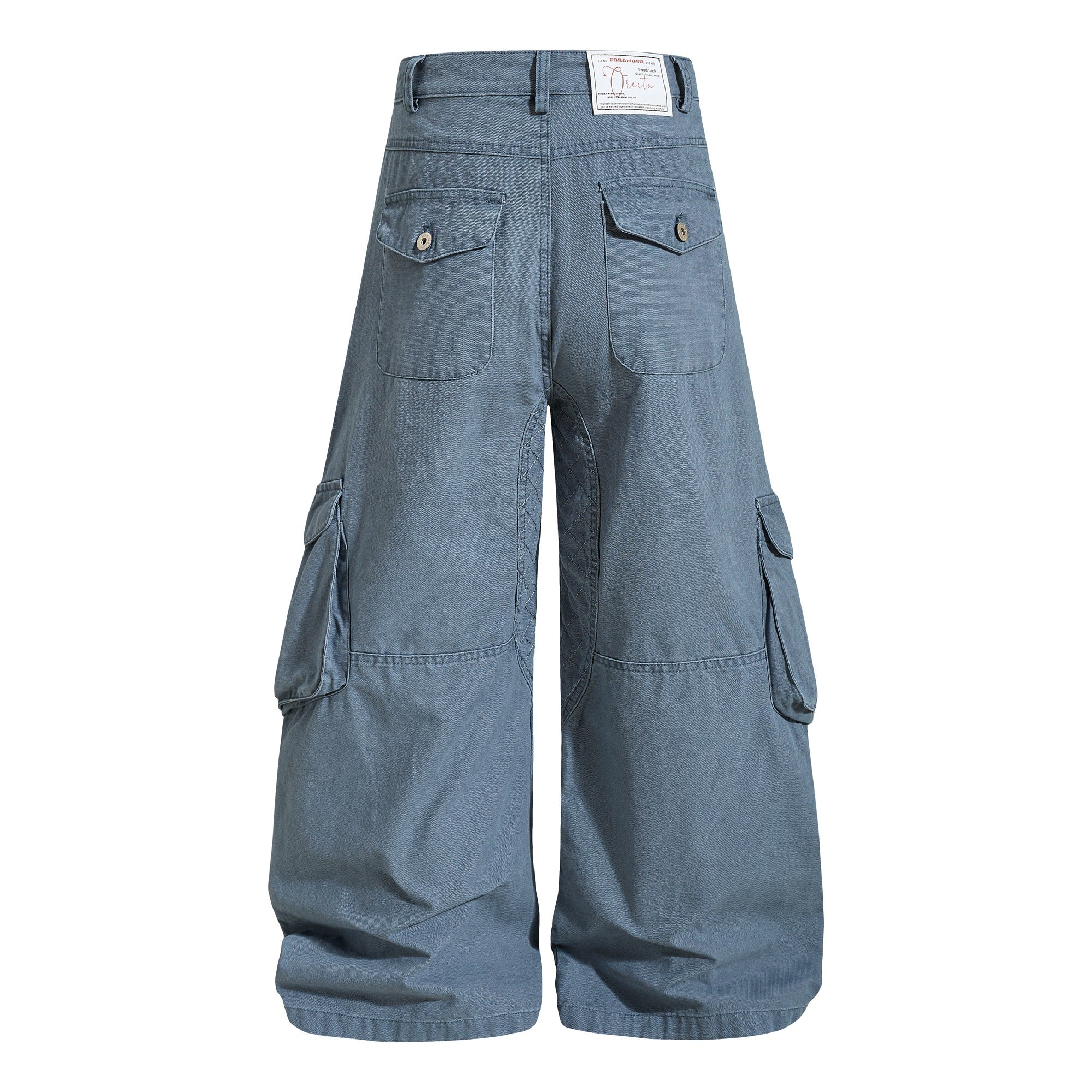 Omirad Utility Baggy Cargo Pants | Wide-Leg Y2K Streetwear