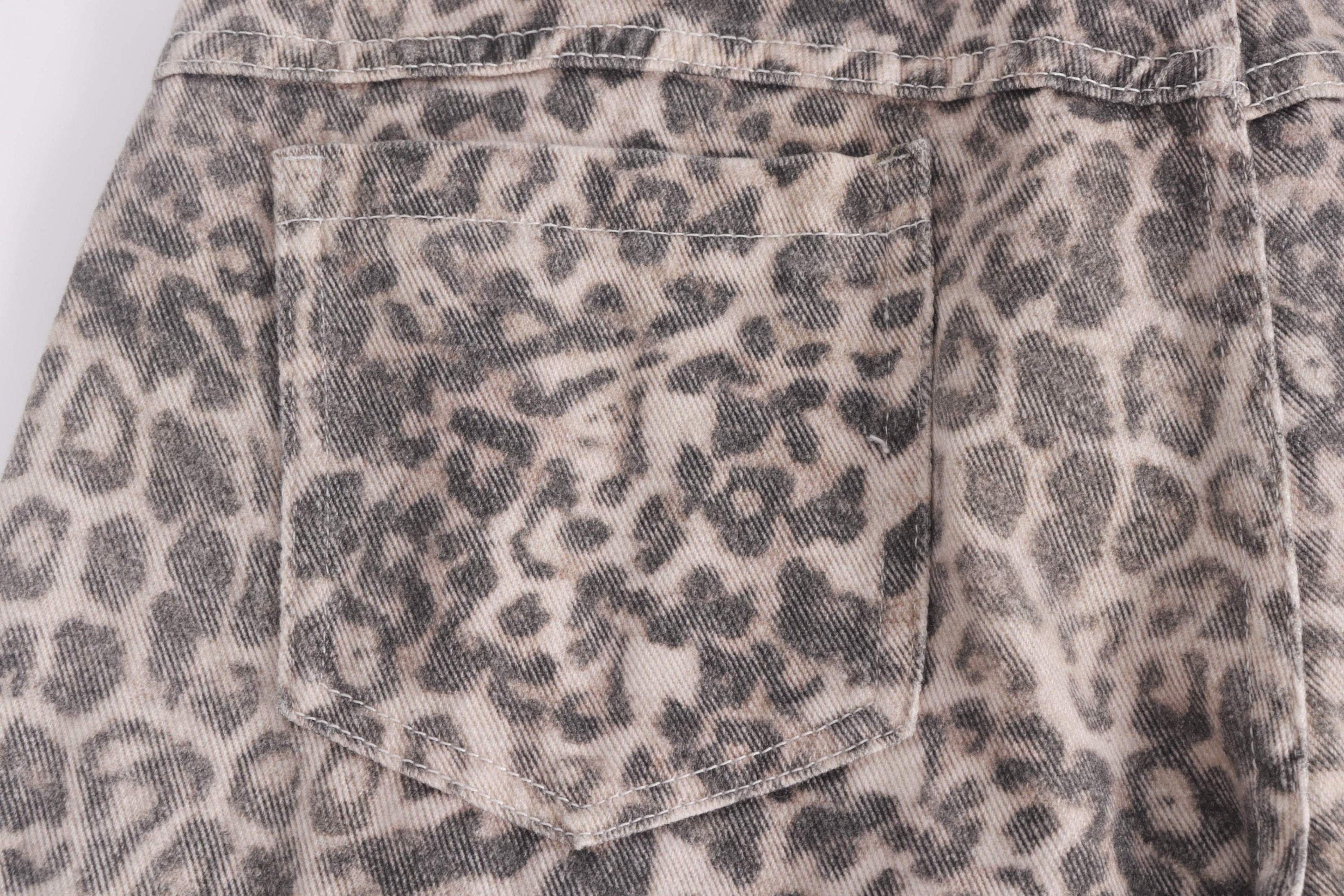 Leopard Print Cargo Baggy Jeans | Wide-Leg Y2K Streetwear