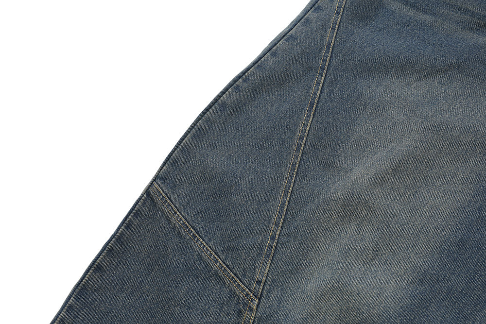 Omirad Wide-Leg Drawstring Denim Pants | Oversized Fit