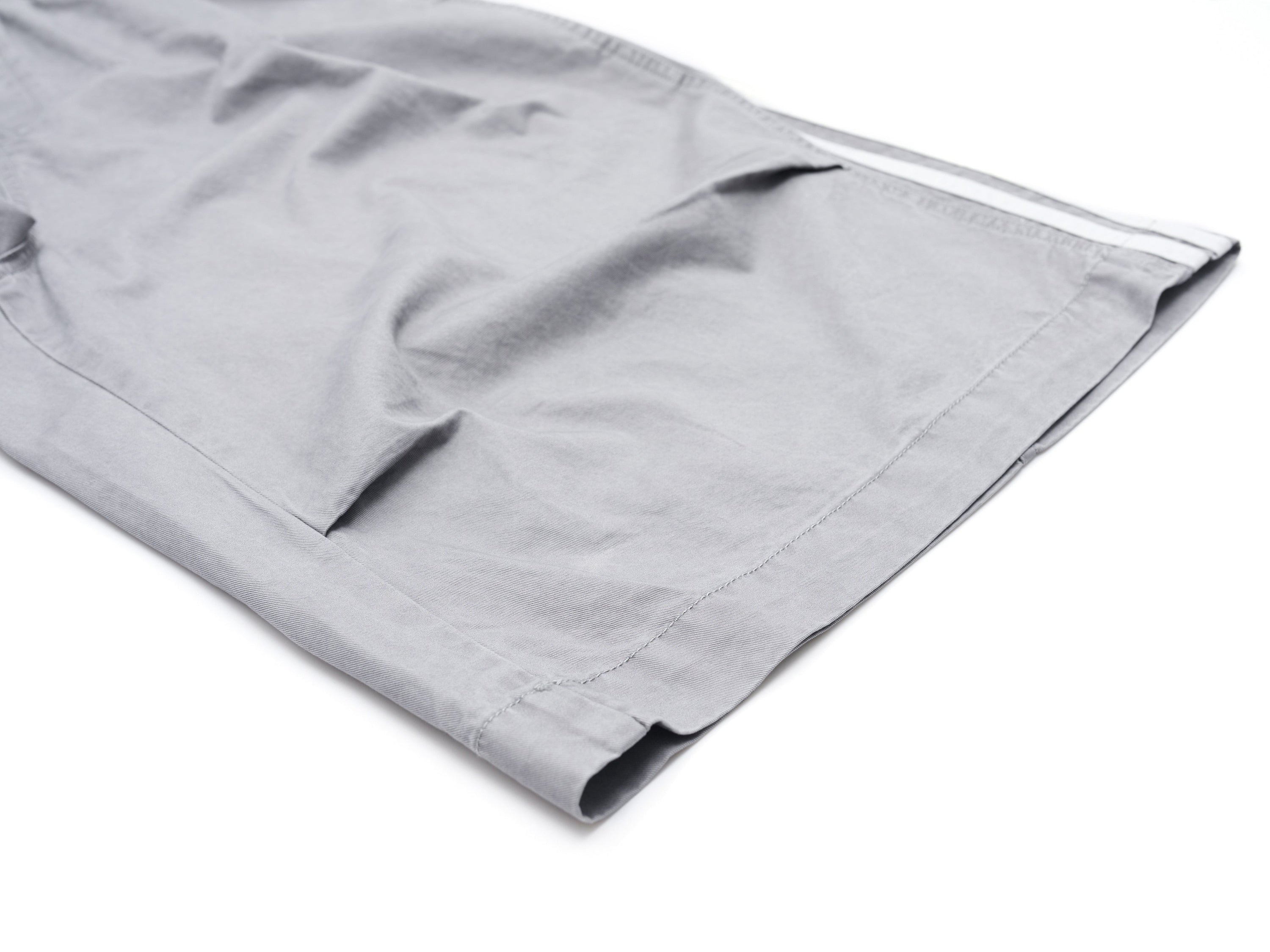 Men's Washed Wide-Leg Cotton Shorts with Side Stripes