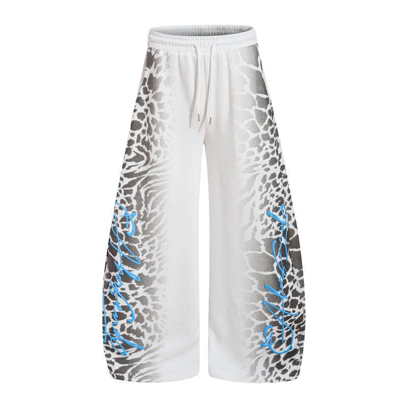 Omirad Leopard Fade Wide-Leg Sweatpants | Streetwear