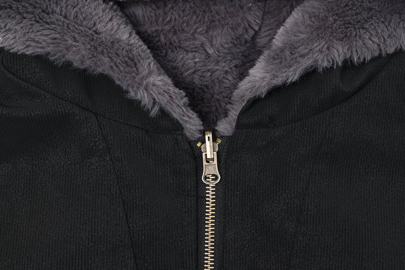 Omirad Reversible Hooded Bomber Jacket | Plush-Lined Streetwear