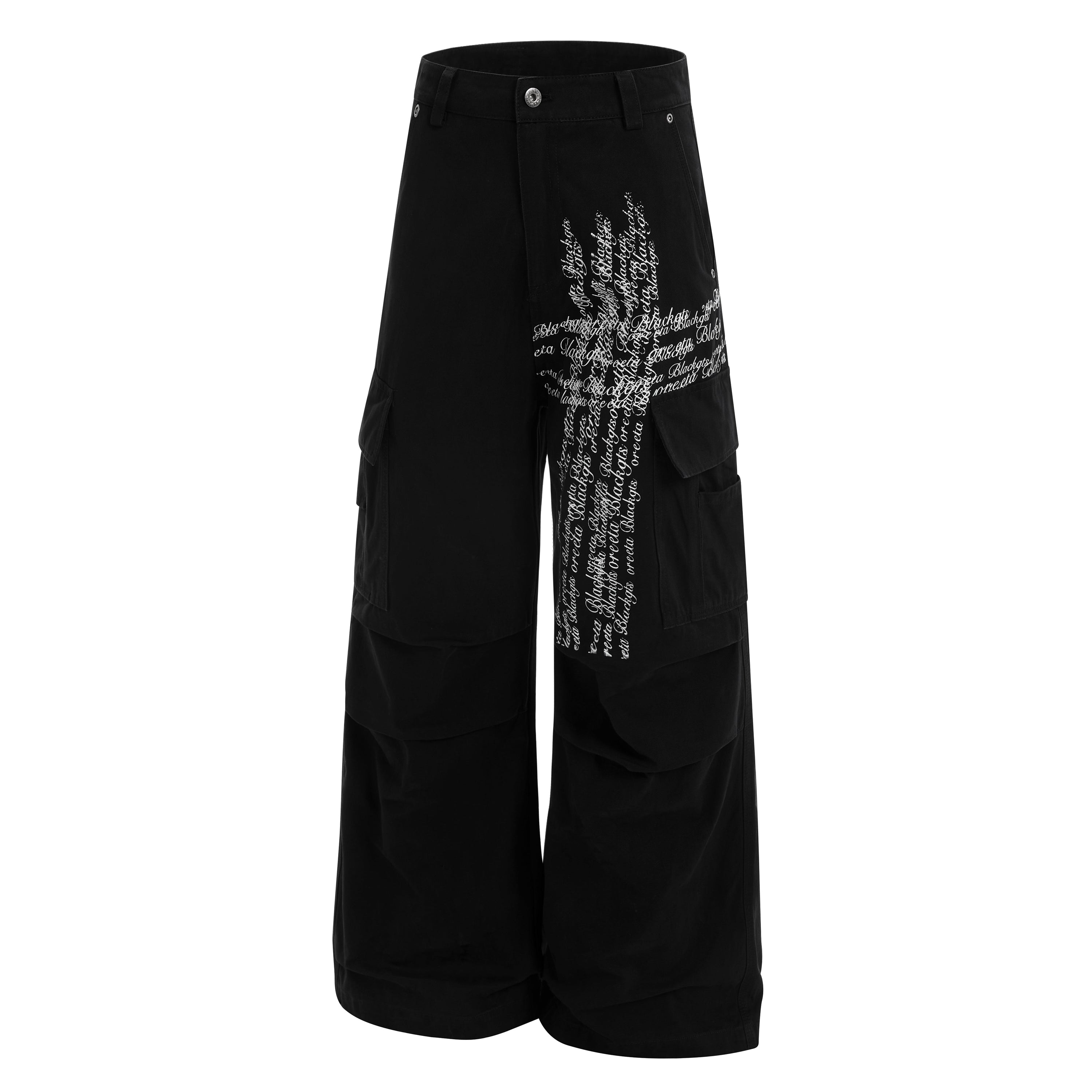 Omirad Cross Script Cargo Pants | Vintage Wash Streetwear