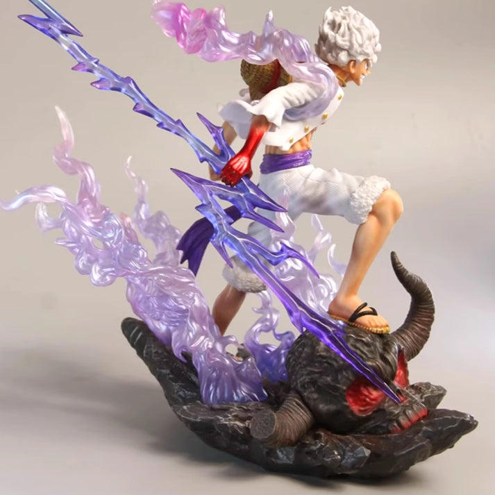 One Piece Action Figurine – 17cm with Lightning Weapon &amp; Flame Effects, Limited Edition – Perfect for Anime Collectors