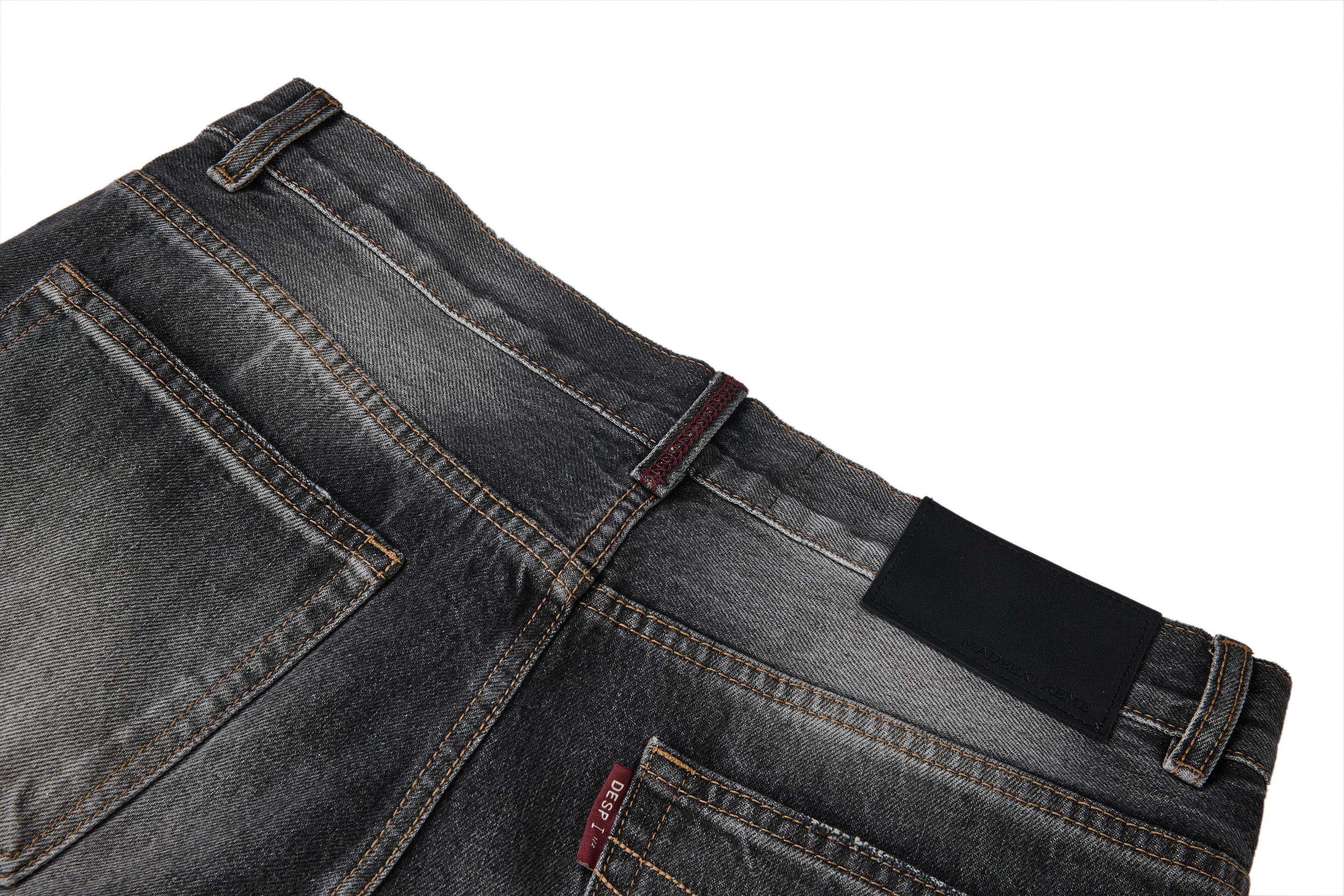 Omirad Vintage Faded Wide-Leg Jeans | 100% Cotton Denim