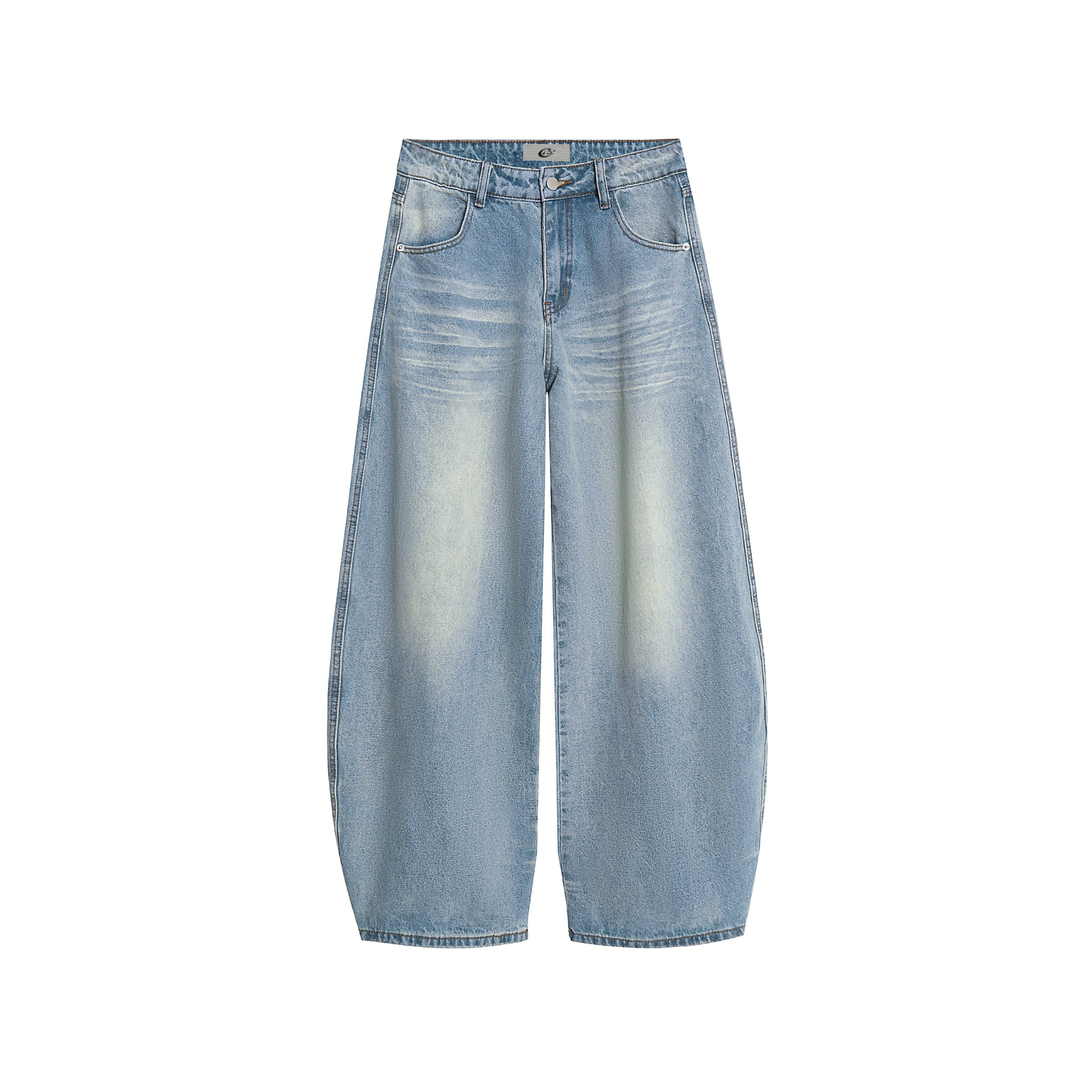 Omirad SP2 Retro Faded Balloon Jeans | Wide Leg Denim