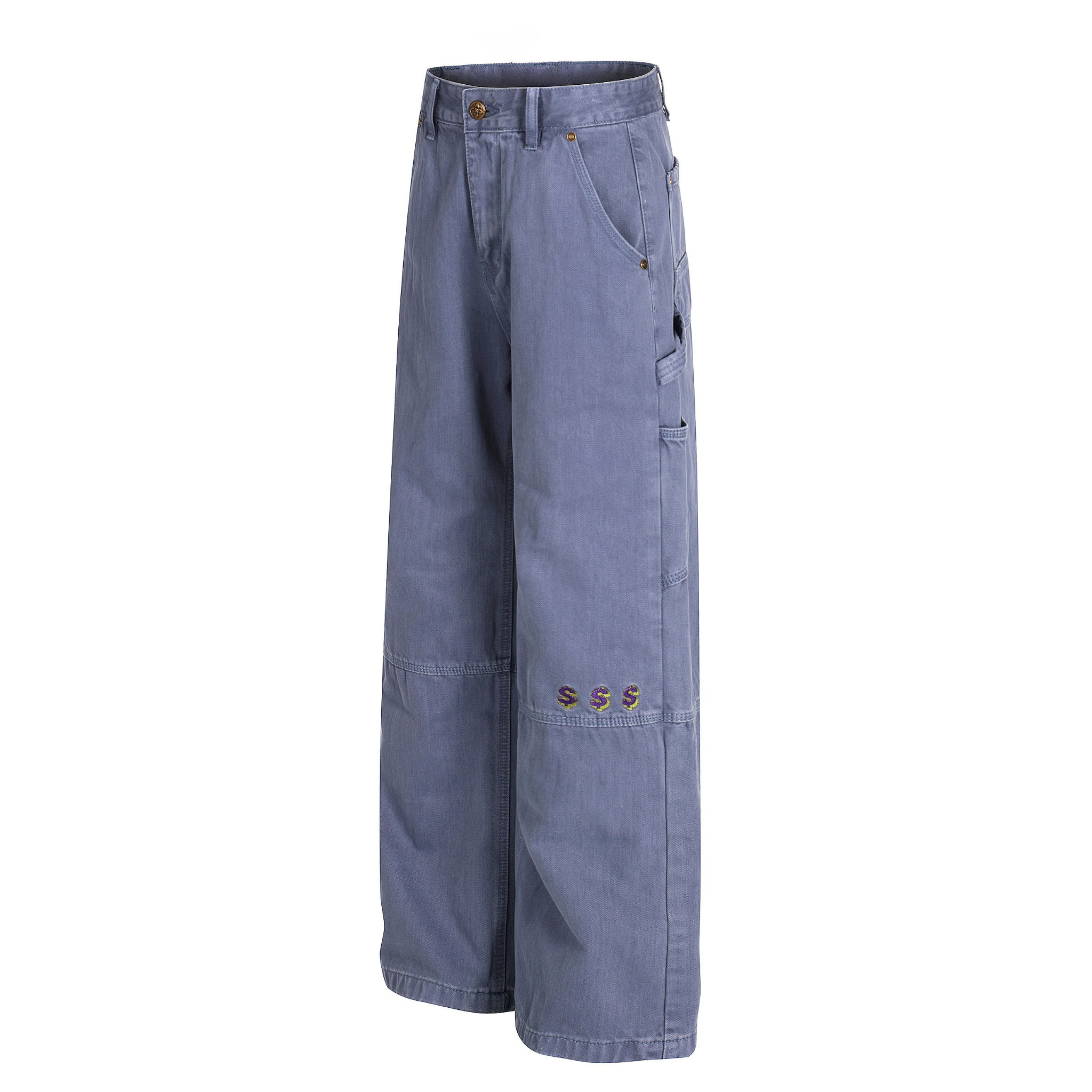 Omirad Vintage Carpenter Pants | Wide-Leg Workwear Denim