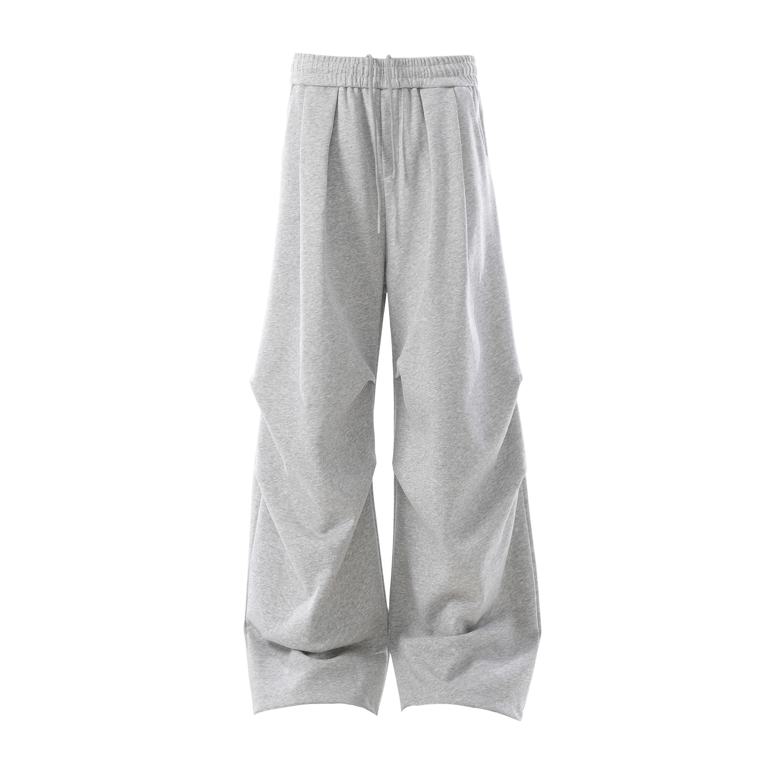 Sculpted 3D Pleat Wide-Leg Sweatpants | Oversized Fit