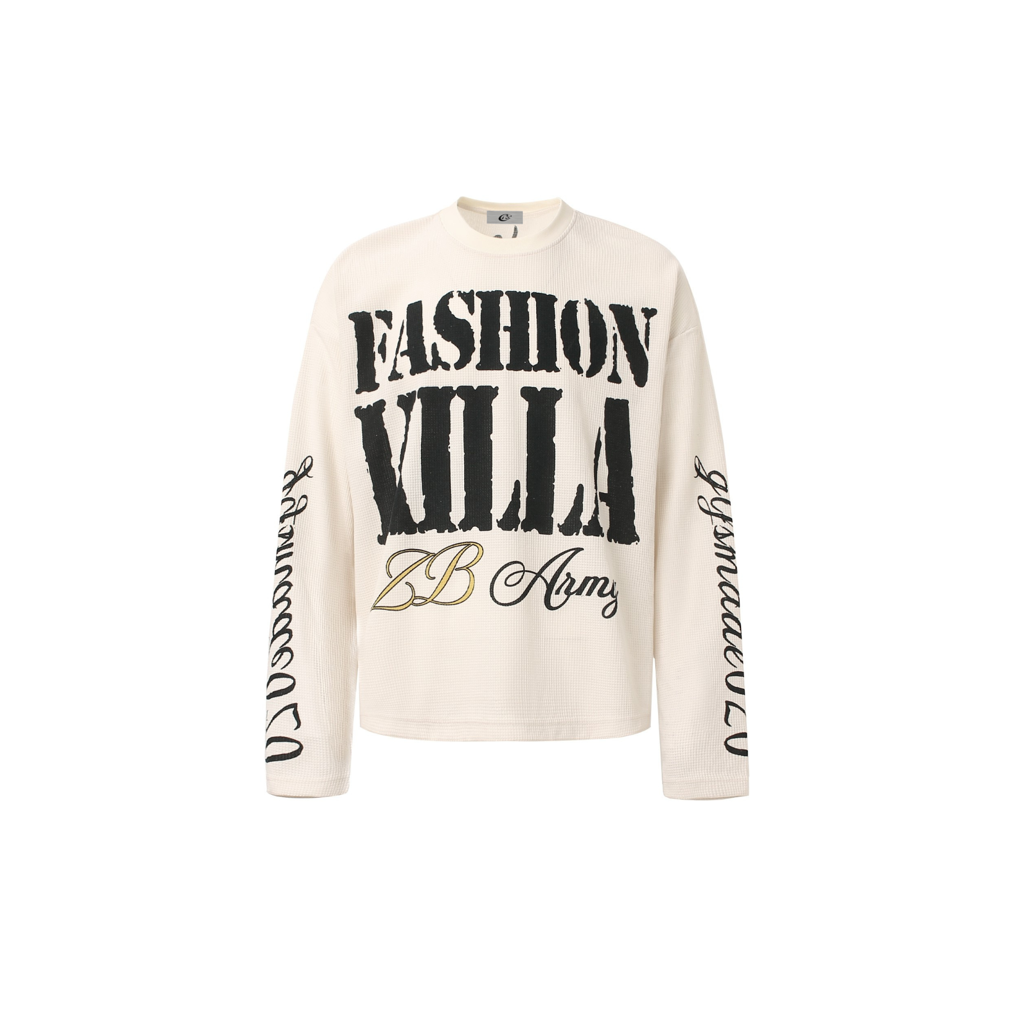 Omirad Fashion Killa Waffle Knit Long Sleeve Streetwear Top