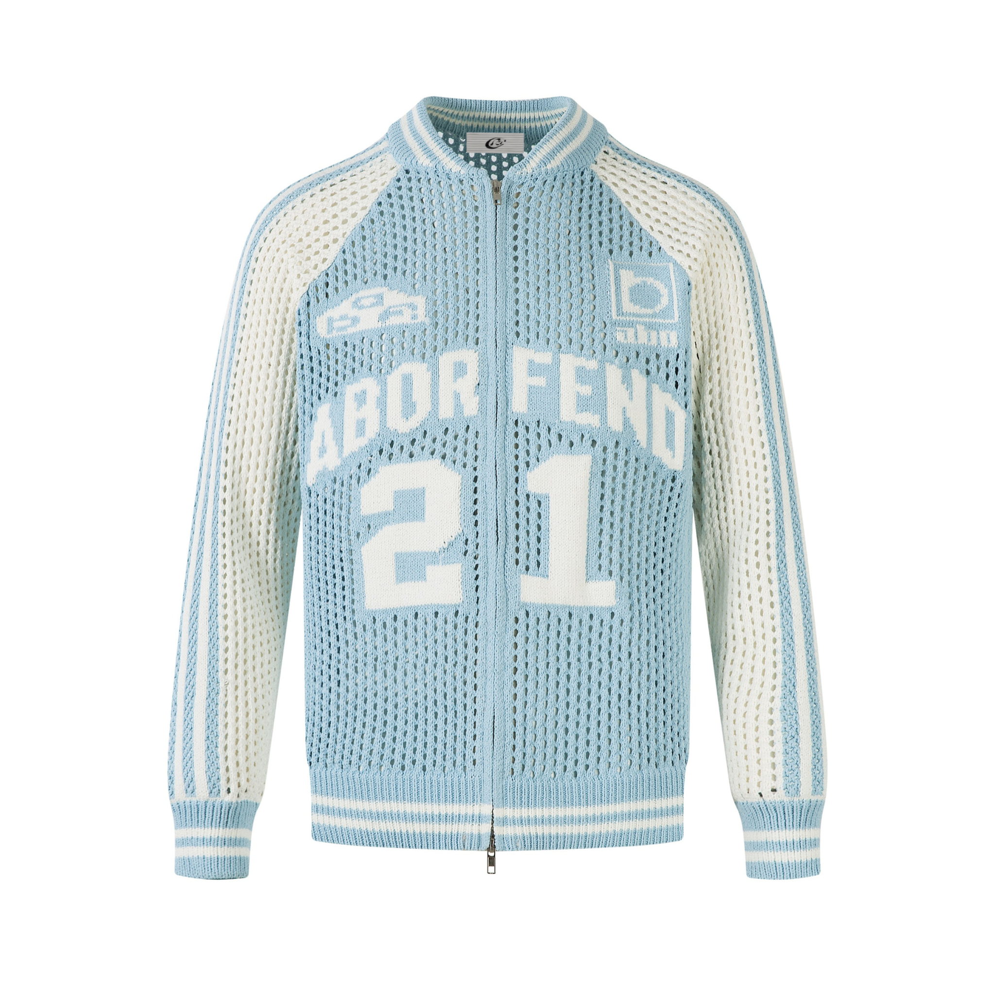 Omirad Mesh Varsity Knit Jacket | Streetwear Bomber