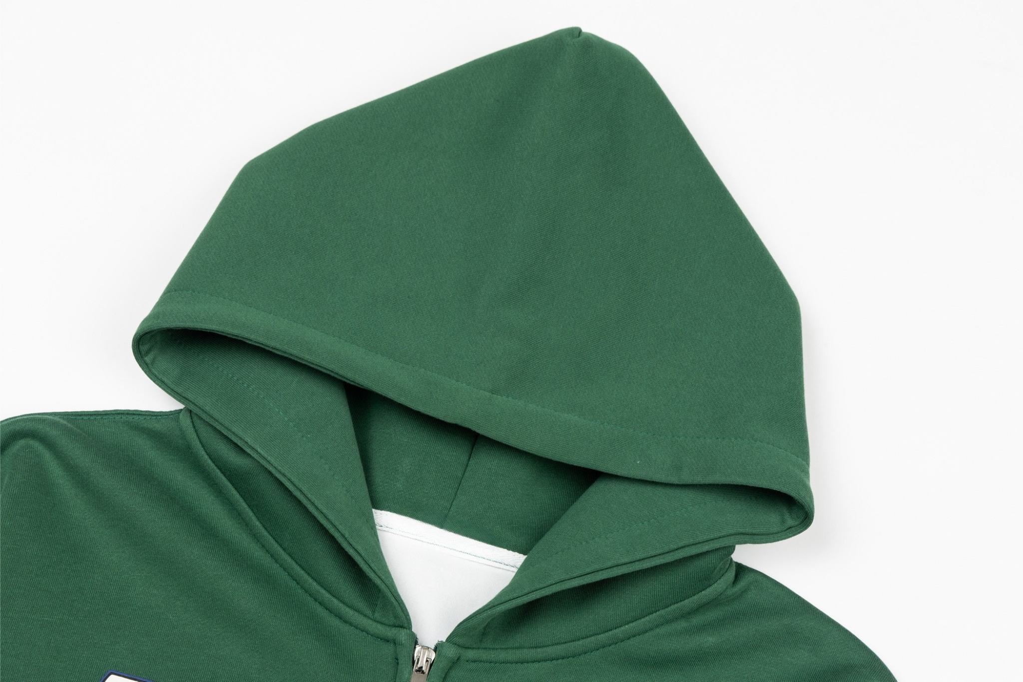 Crest Patch Zip-Up Hoodie | Vintage Collegiate Streetwear