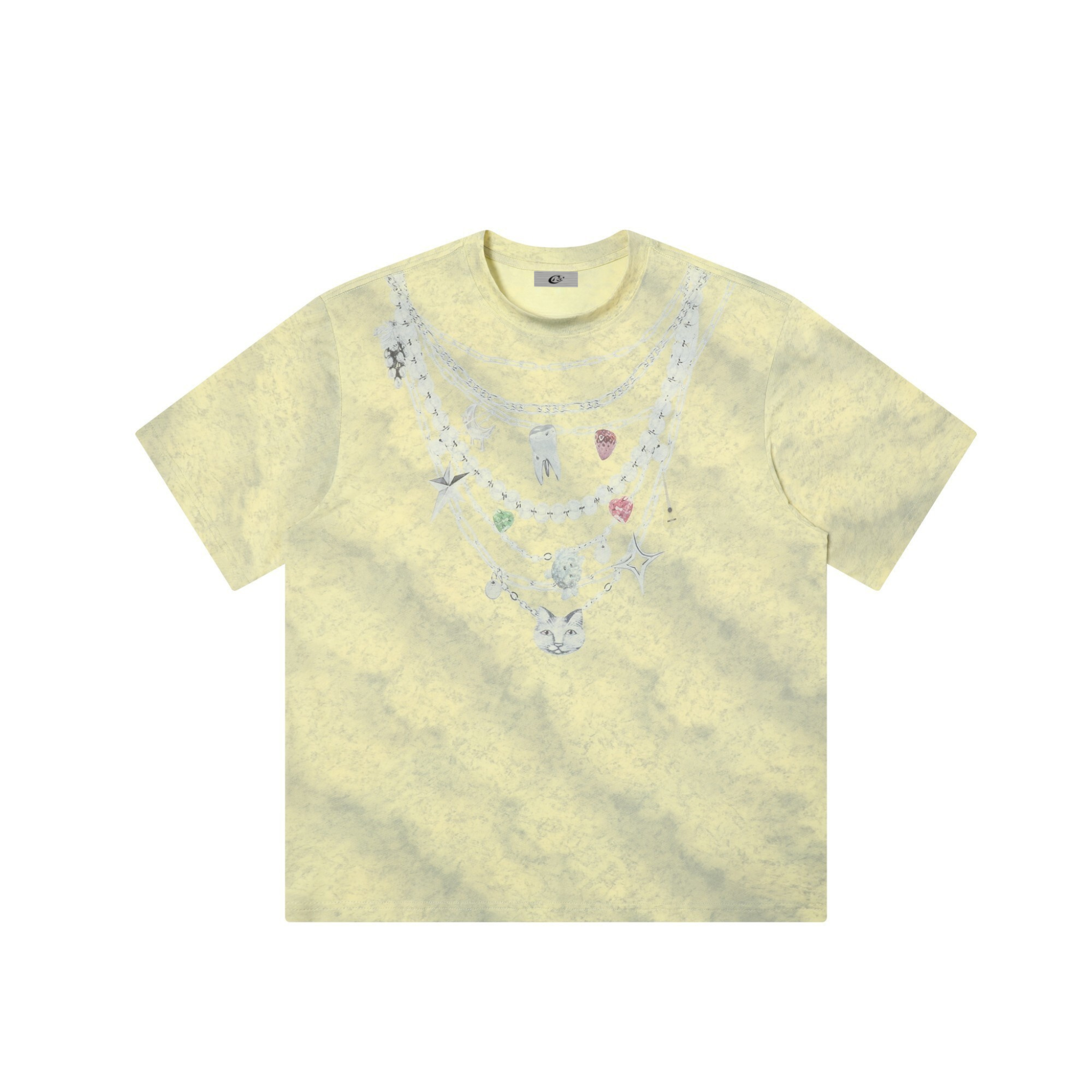 Omirad Charm Necklace Graphic Tee | Tie-Dye Street Style