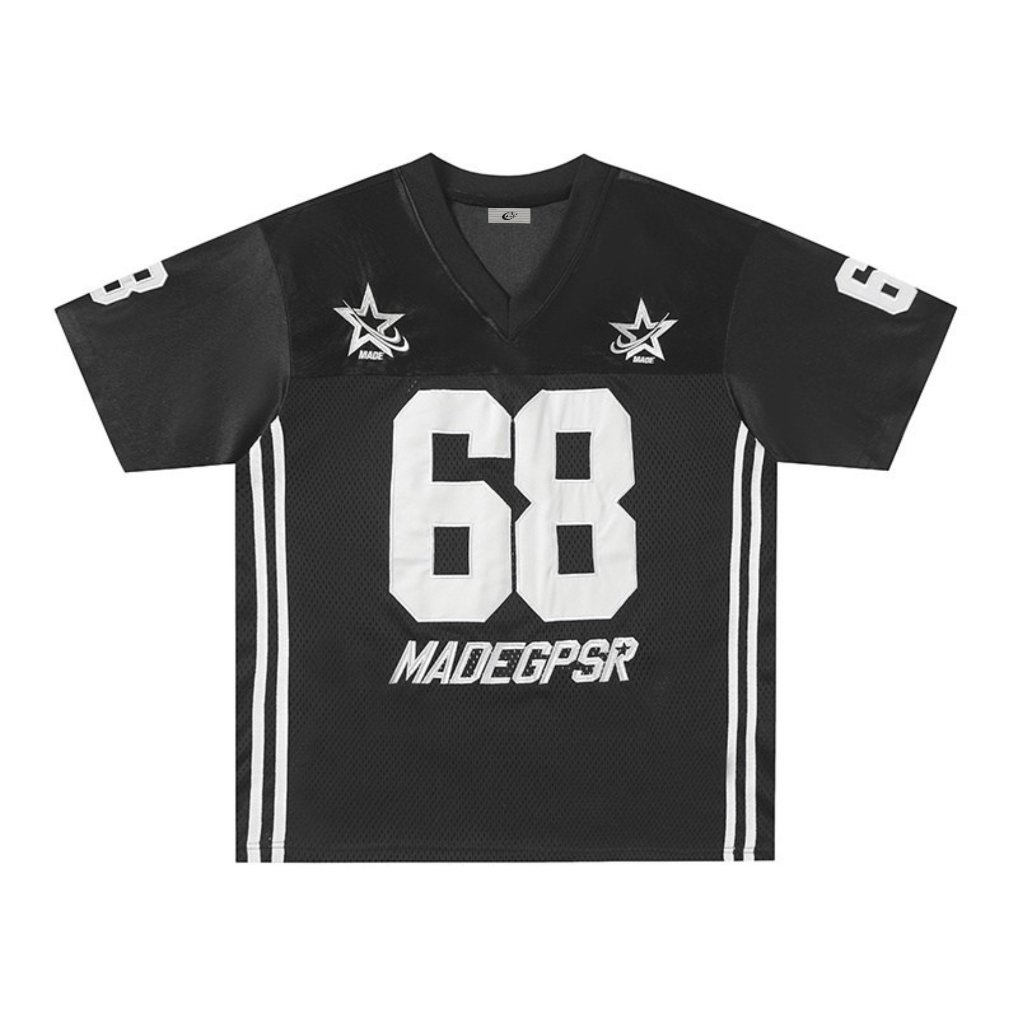 Varsity Star Football Jersey #68 | Streetwear Mesh Sports Tee