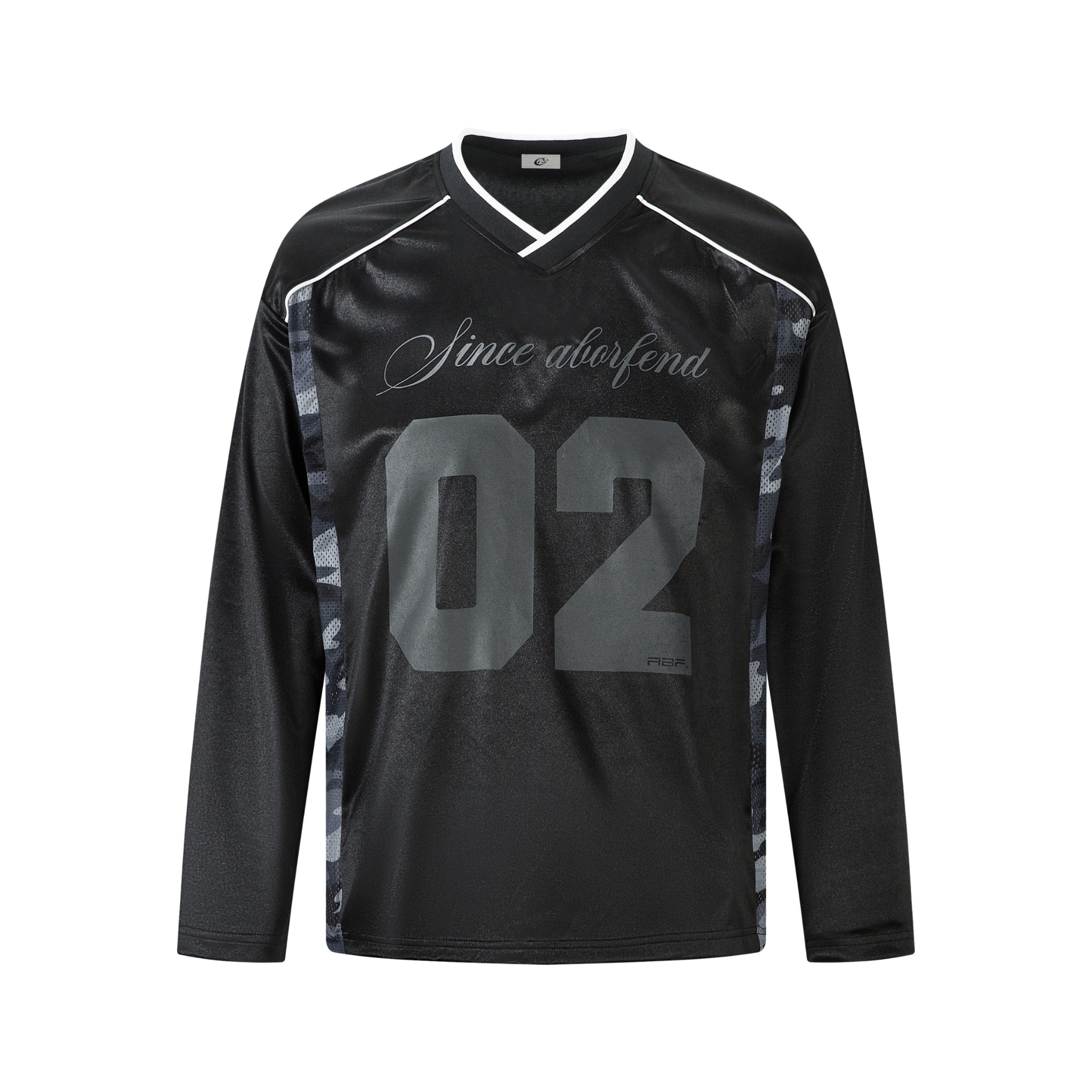 Since 02 V-Neck Long Sleeve Jersey Top | Athletic Street Style