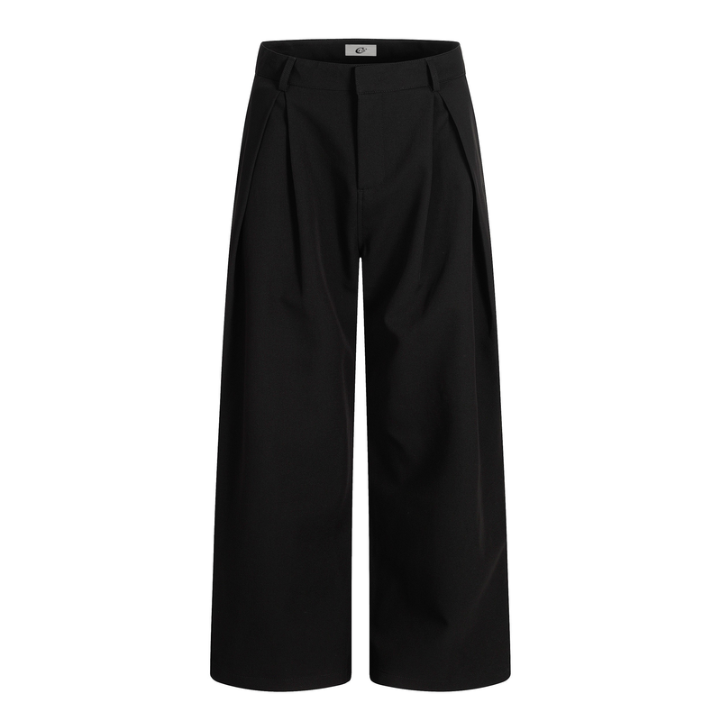 Omirad Pleated Wide-Leg Trousers | Tailored Streetwear Fit