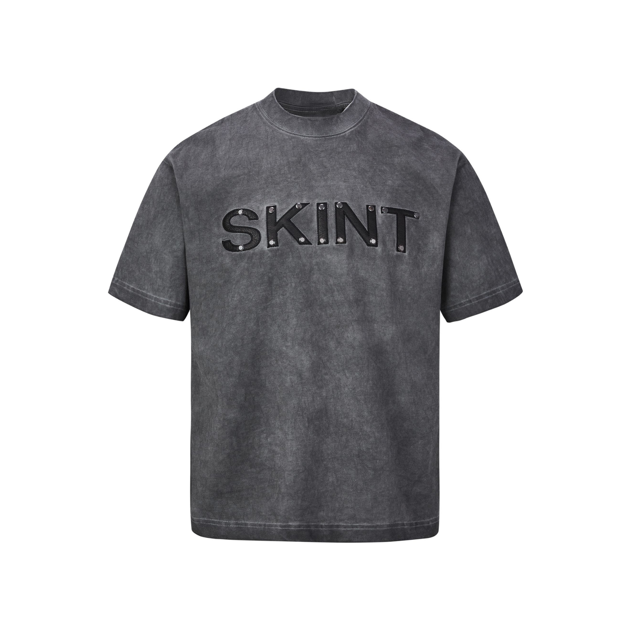 Omirad SKINT Vintage Washed Tee | Rivet Detail Heavyweight Cotton