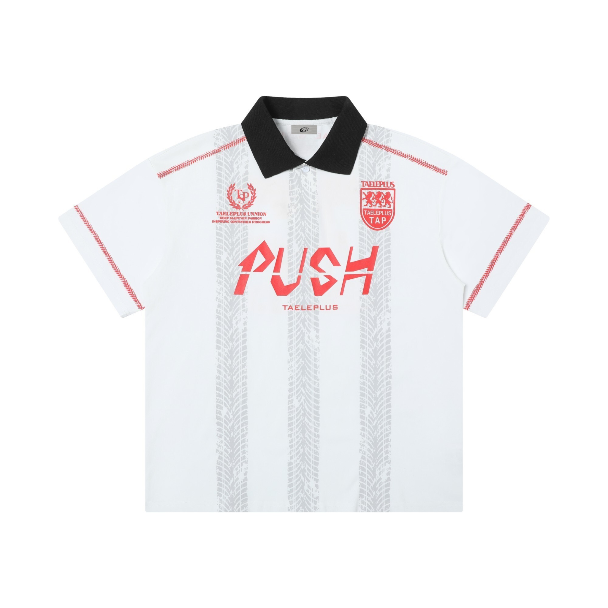 PUSH Contrast Collar Soccer Jersey | Street Football Shirt