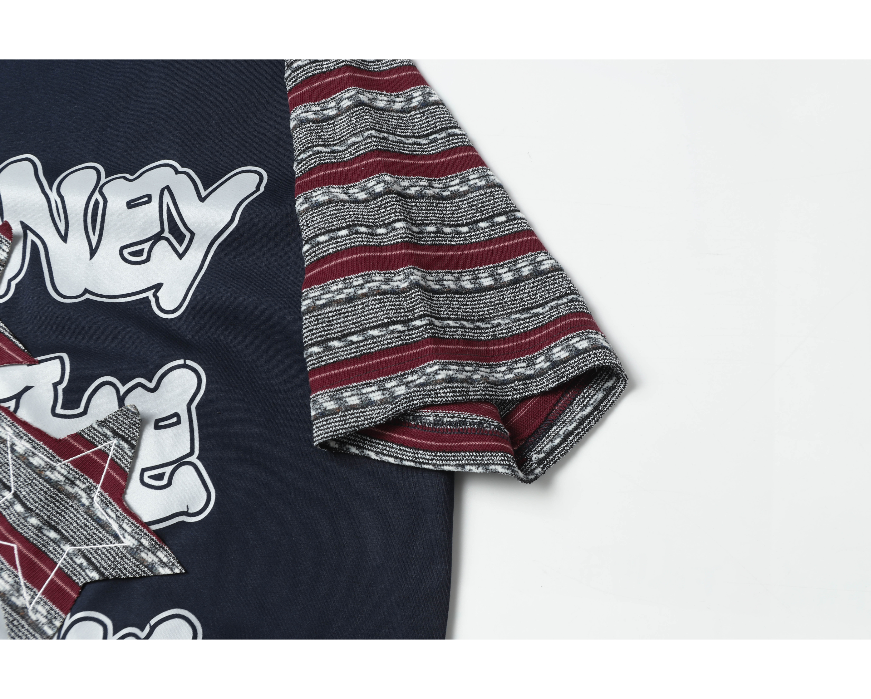 Omirad Money Is The Motive Patchwork Graphic T-Shirt