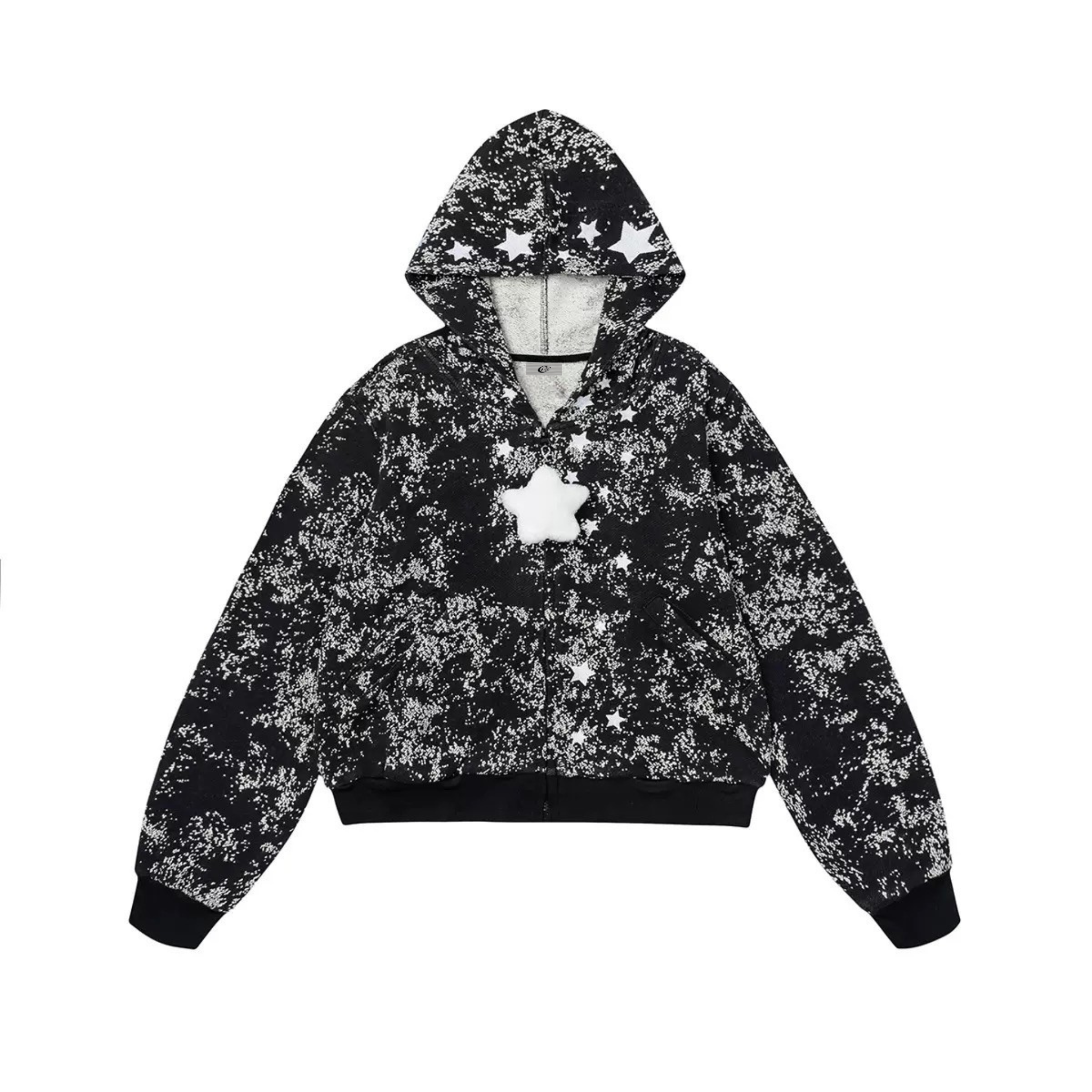 Starburst Fleece-Lined Zip Hoodie with Plush Star Charm