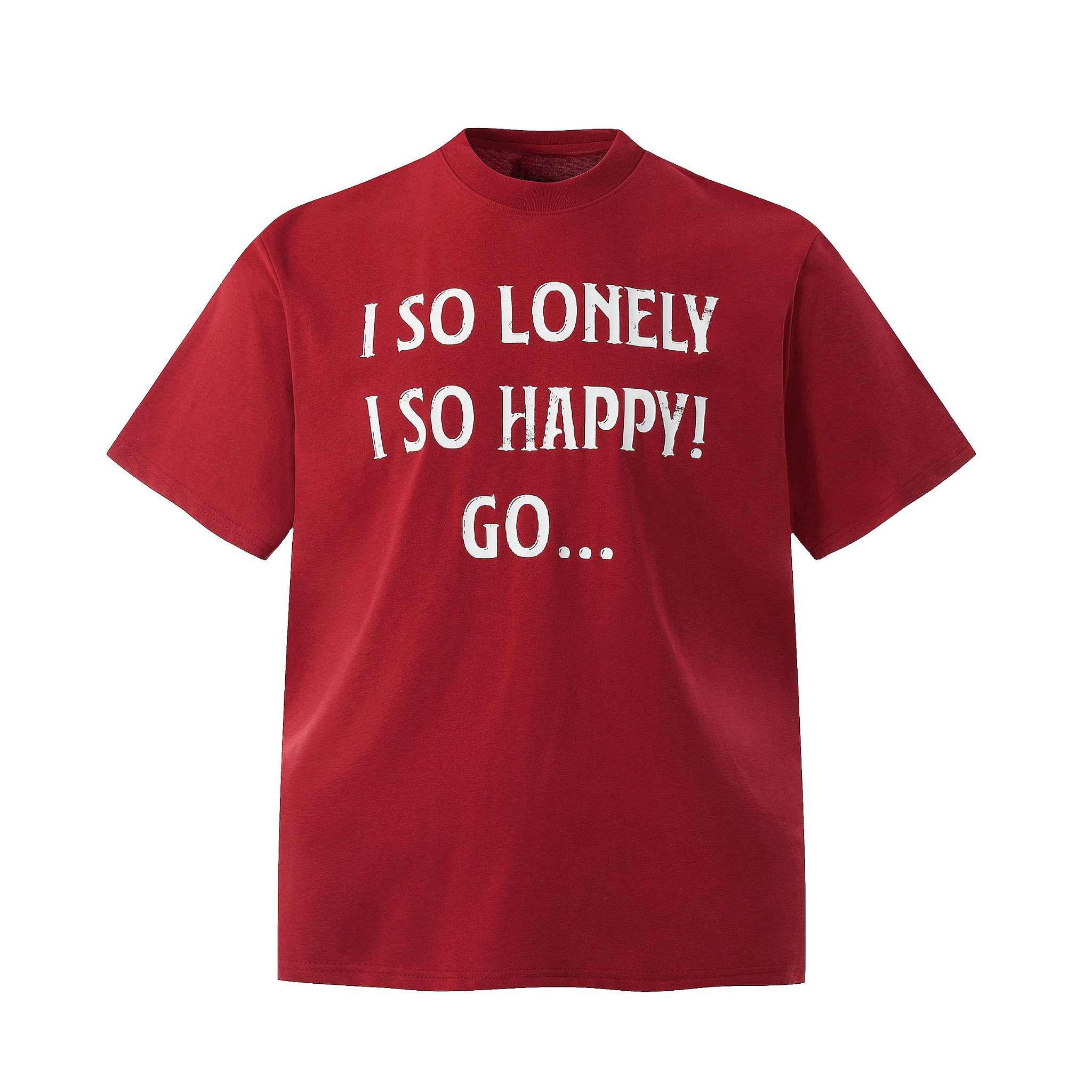 Omirad Lonely Happy Oversized Graphic T-Shirt | Front & Back Print