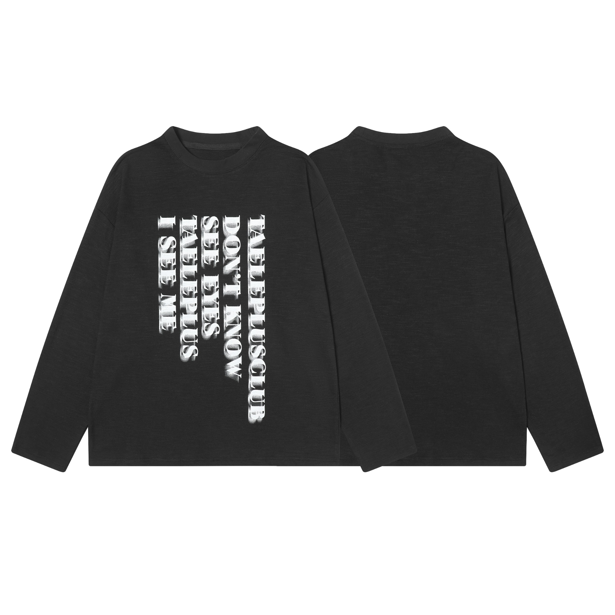 Vertical Shadow Graphic Long Sleeve Tee | Streetwear