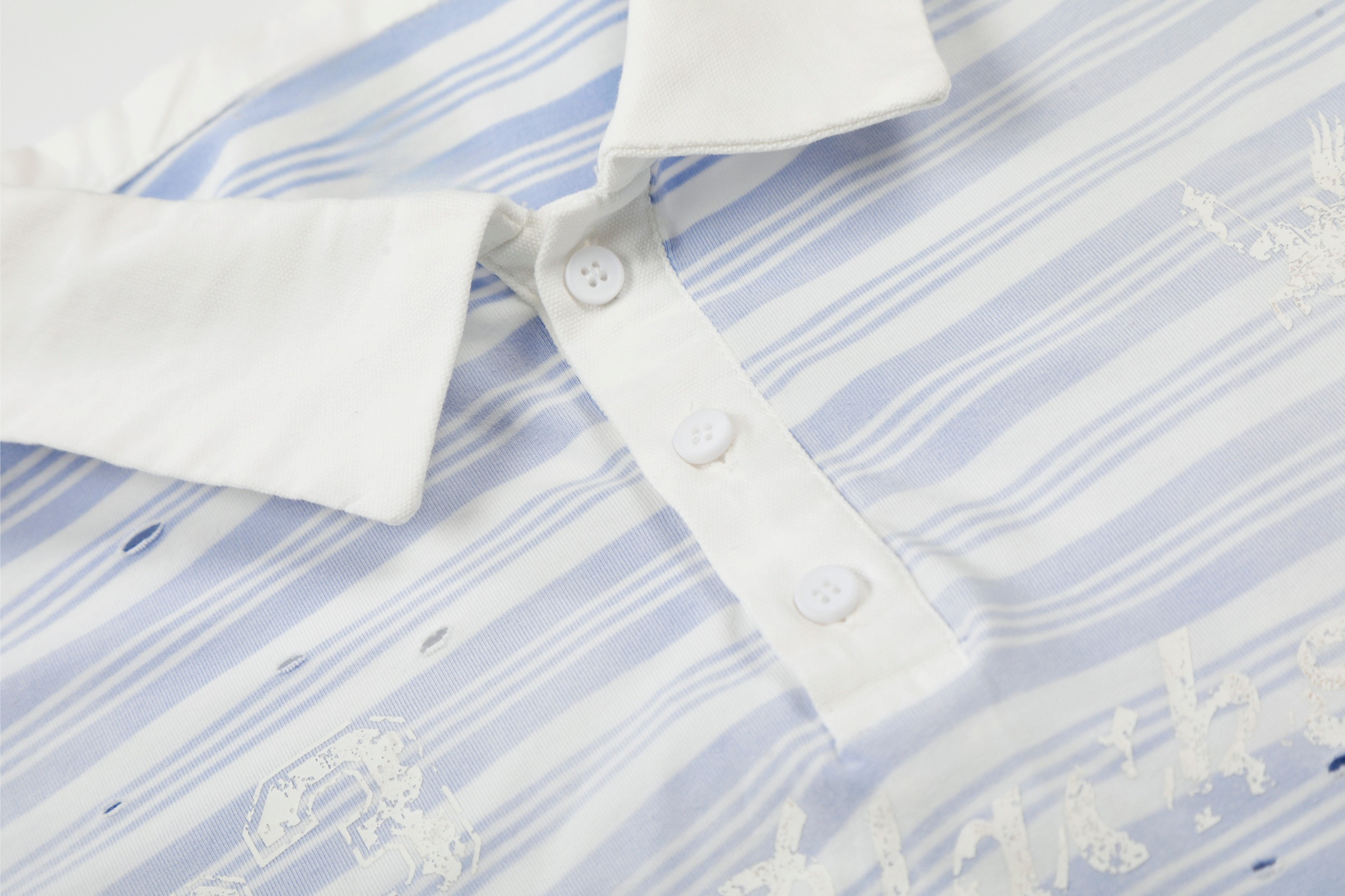 Men's Striped Long Sleeve Polo Shirt | Relaxed Fit Cotton