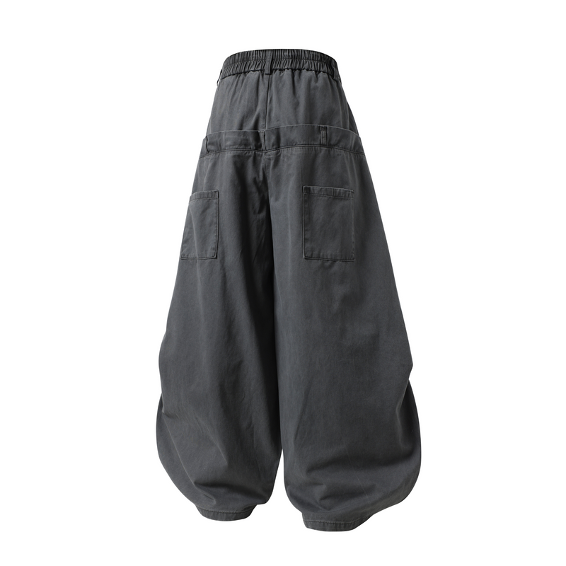 Omirad Classic Barrel Pants | Wide Leg Cotton Trousers