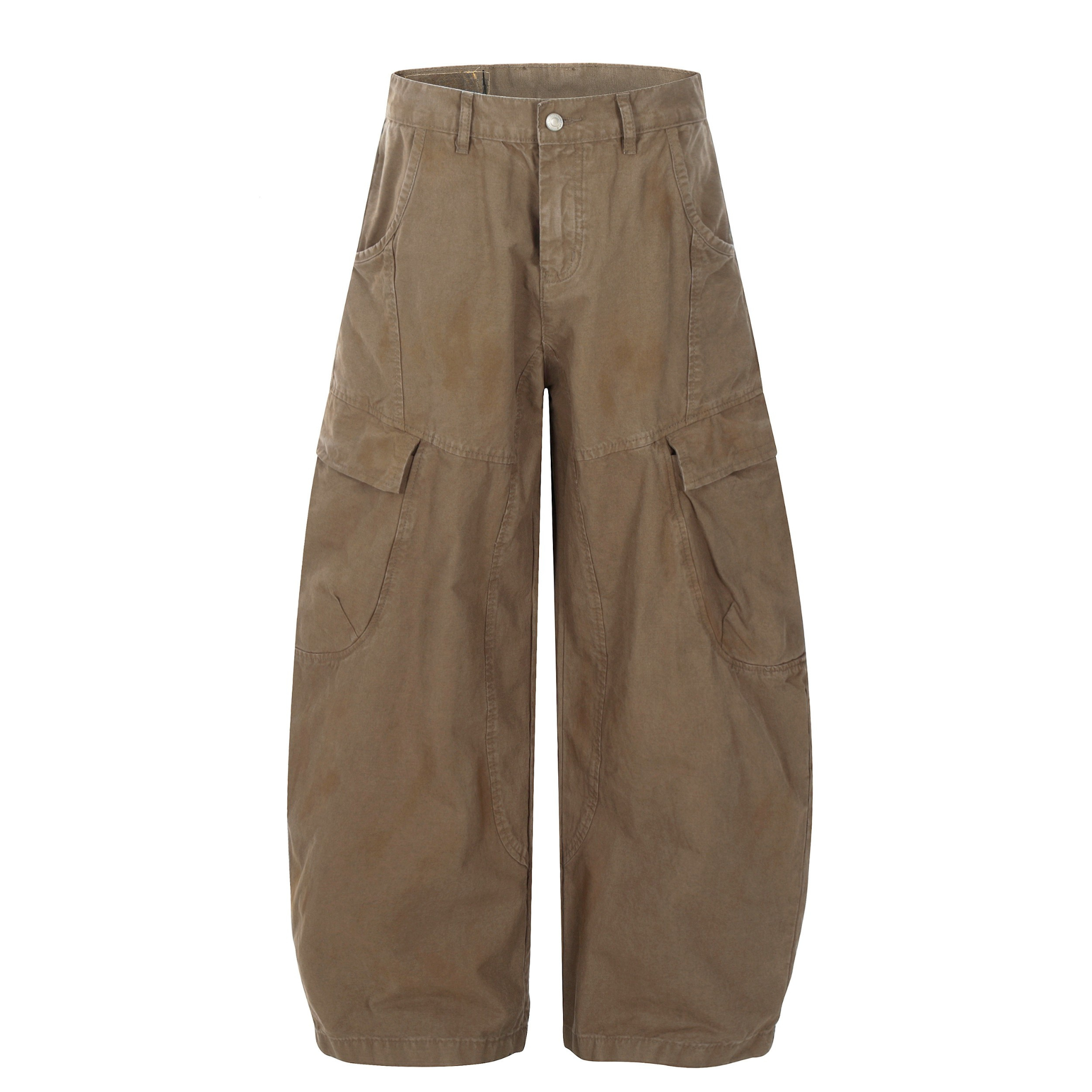 Oversized Wide-Leg Cargo Pants | Sculpted Utility Streetwear