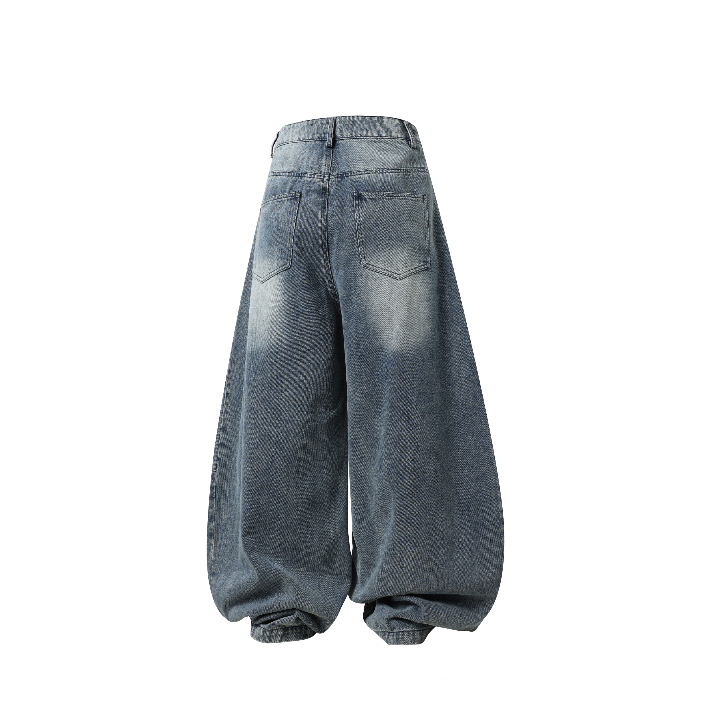 Omirad Wave-Wash Barrel Jeans | Oversized Vintage Denim