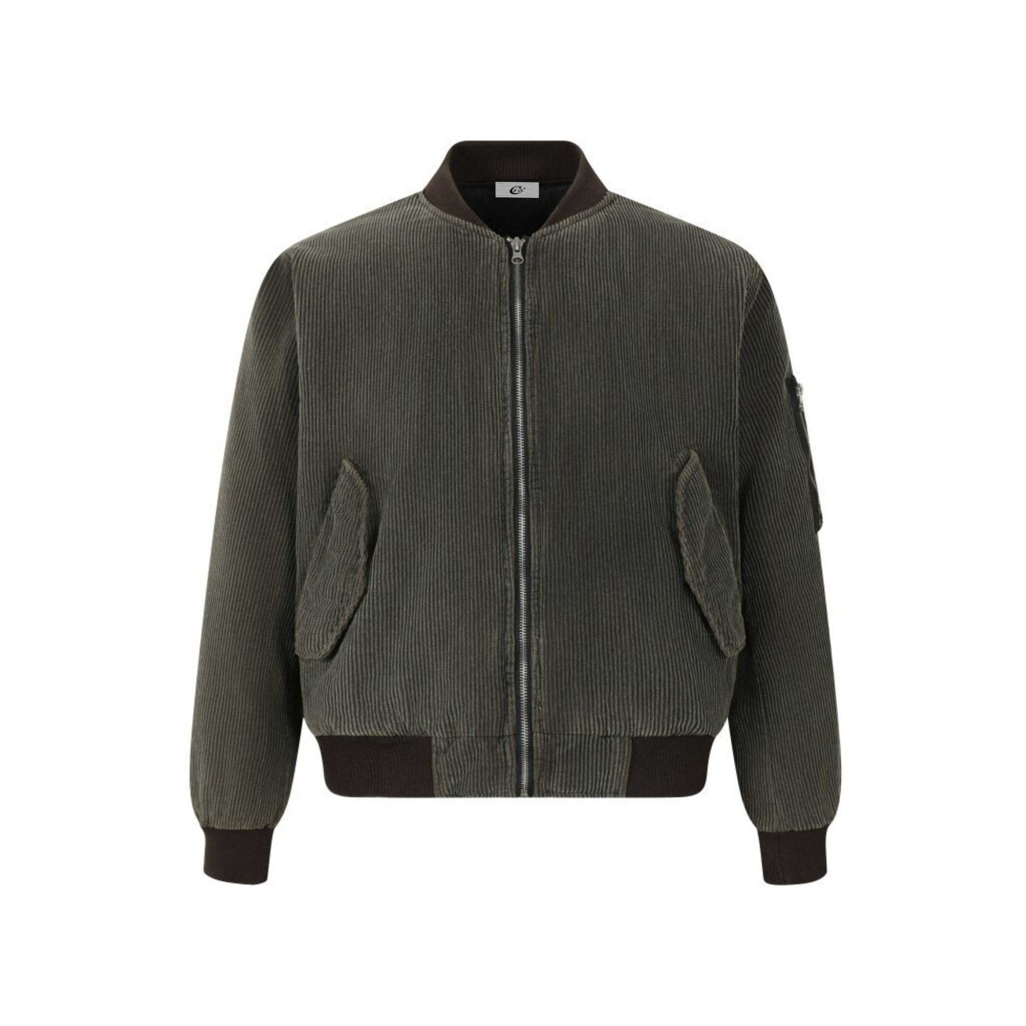 Omirad Corduroy Bomber Jacket | Vintage-Texture Streetwear