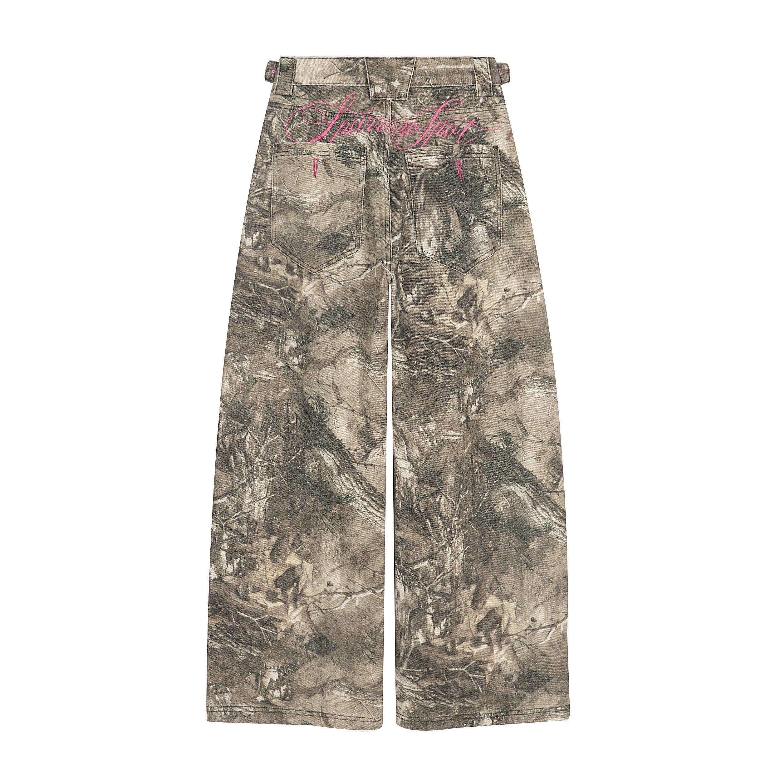 Omirad Forest Camo Wide-Leg Pants | Streetwear Baggy Fit
