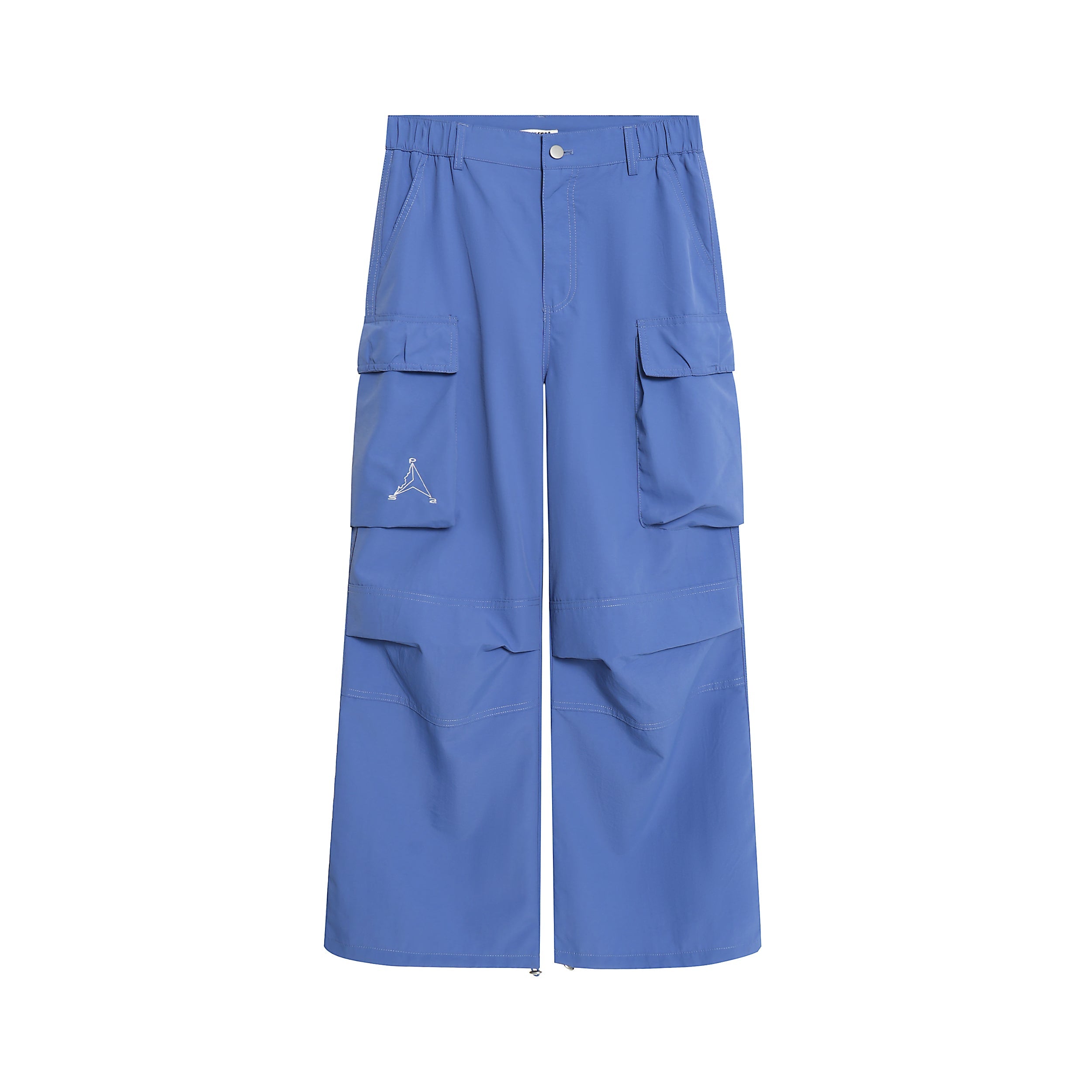 Wide-Leg Nylon Cargo Pants | Y2K Street Style