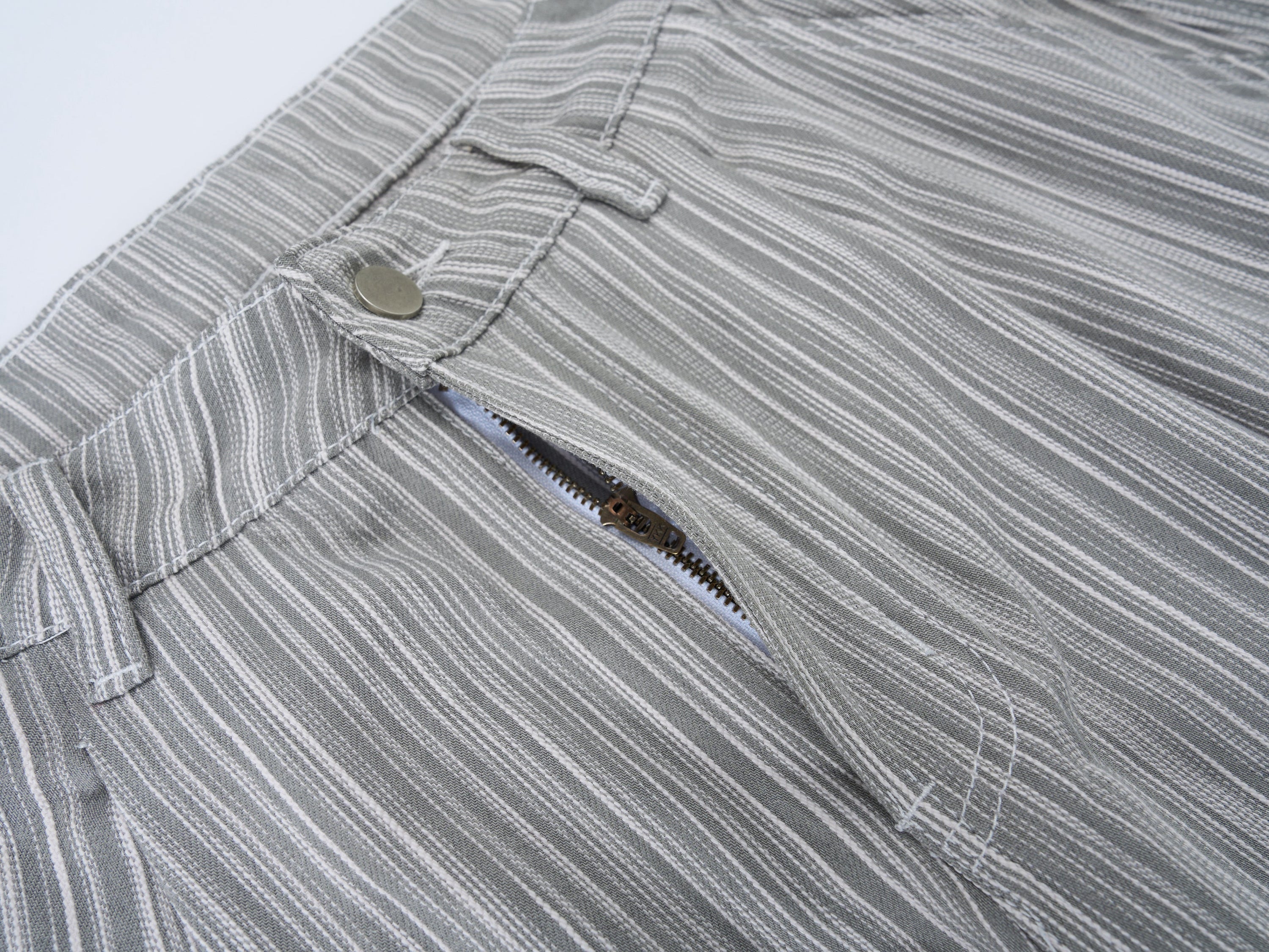 Omirad Striped Relaxed Wide-Leg Pants | Soft Drape Fit