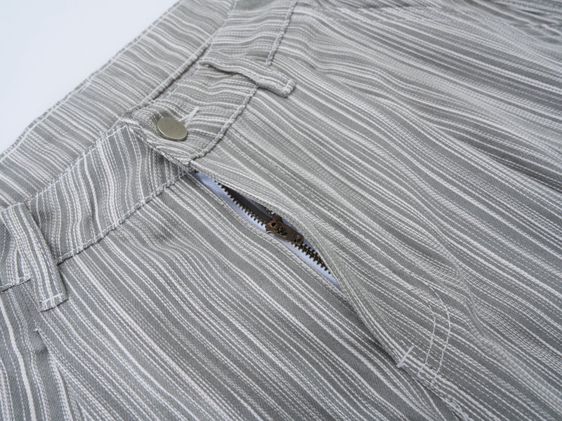 Omirad Striped Relaxed Wide-Leg Pants | Soft Drape Fit