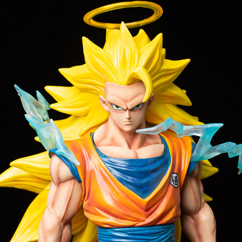 Dragon Ball Z Goku Angel Figure – 35cm, 2kg – Super Saiyan with Halo