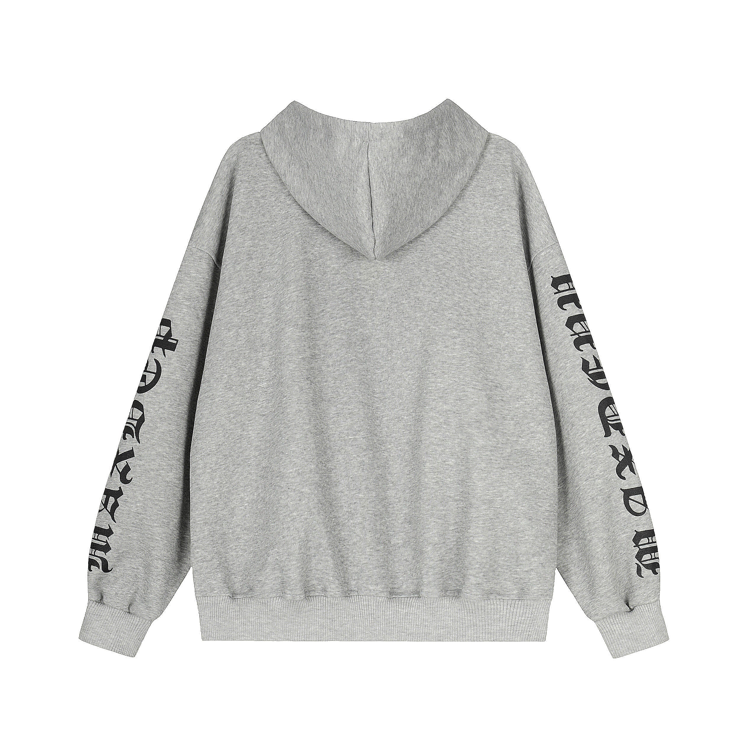 Distressed Graphic Zip Hoodie | Oversized Streetwear