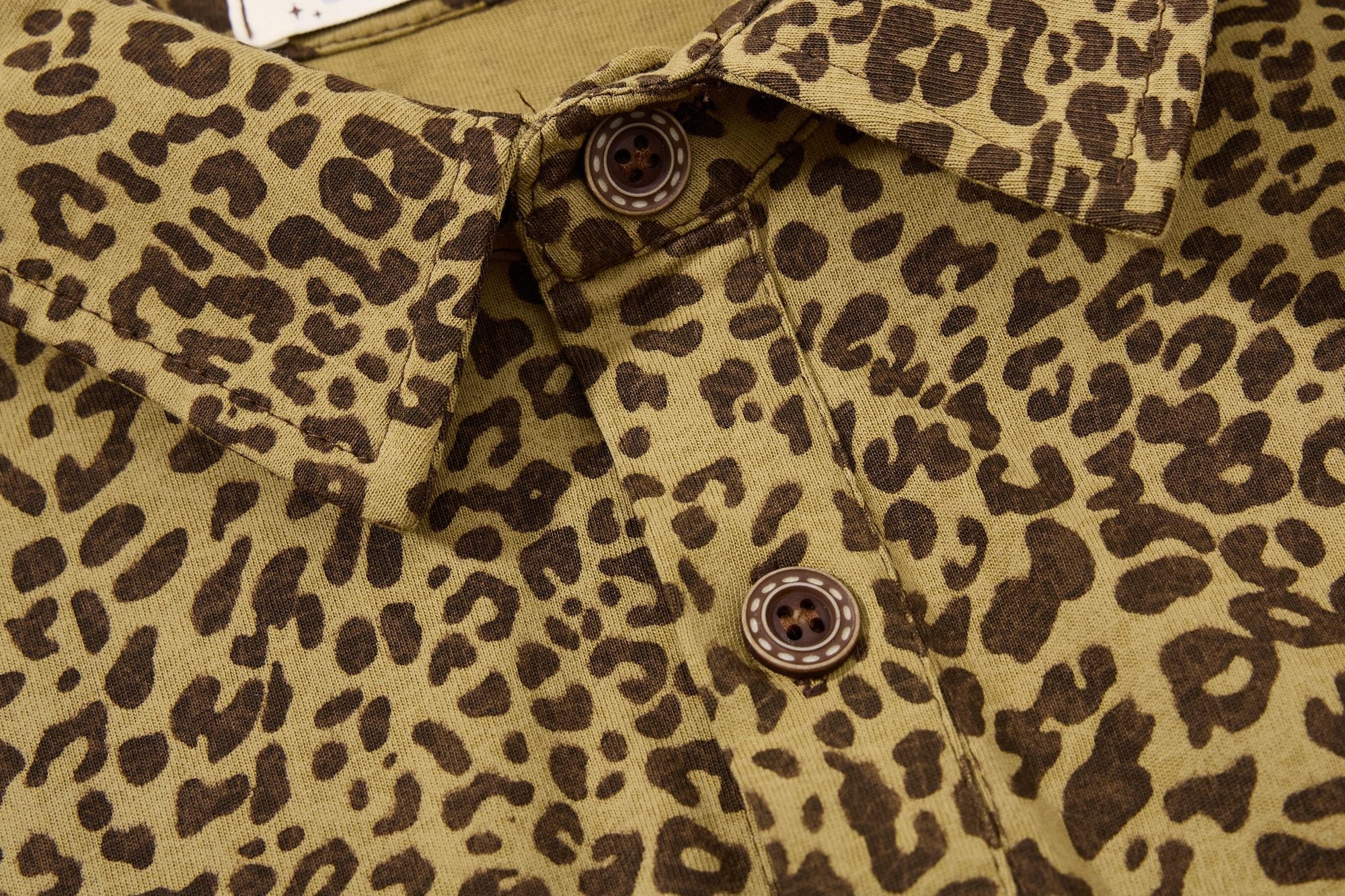 Mafa Vintage Leopard Print Polo Tee | Y2K Streetwear Shirt